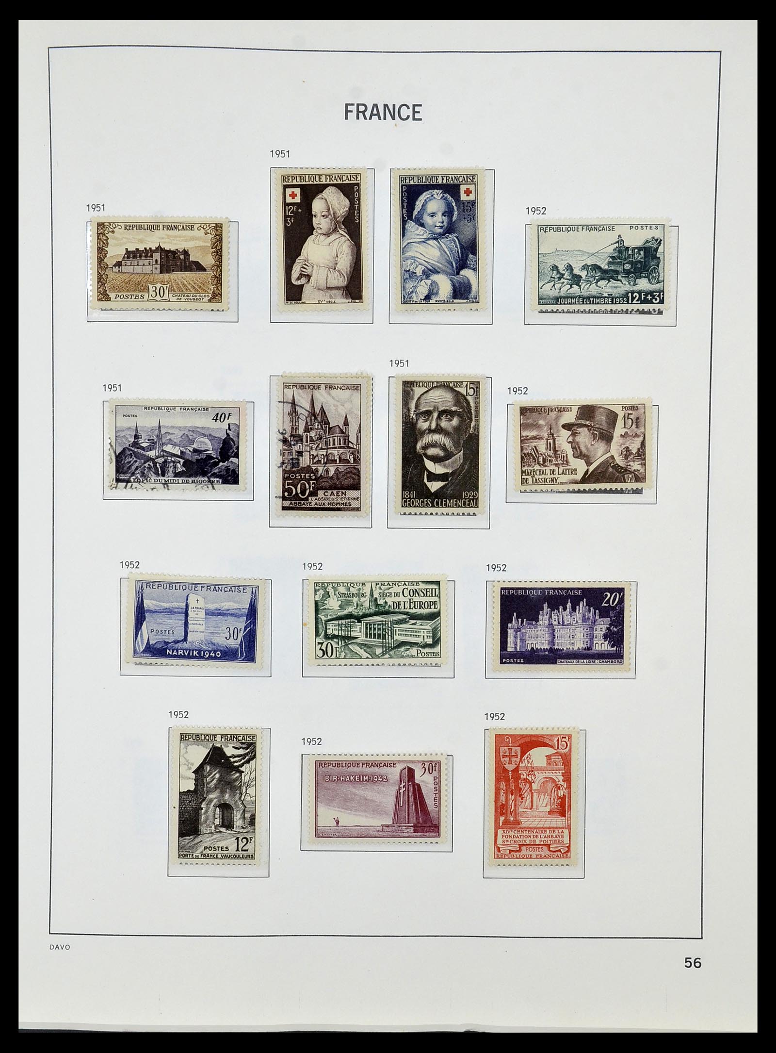 34085 079 - Postzegelverzameling 34085 Frankrijk 1849-1988.