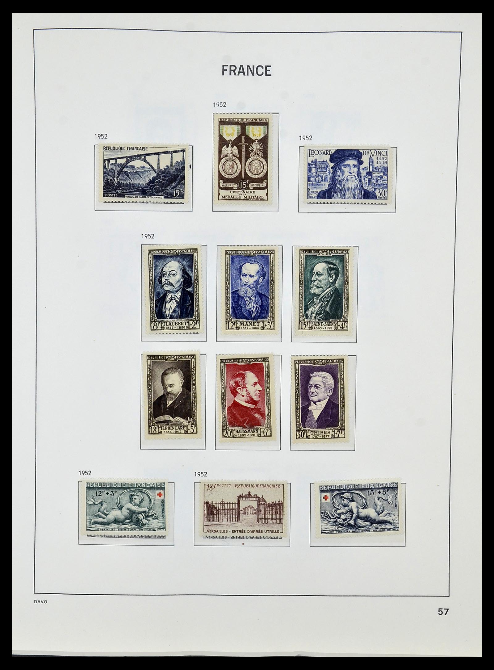34085 080 - Postzegelverzameling 34085 Frankrijk 1849-1988.