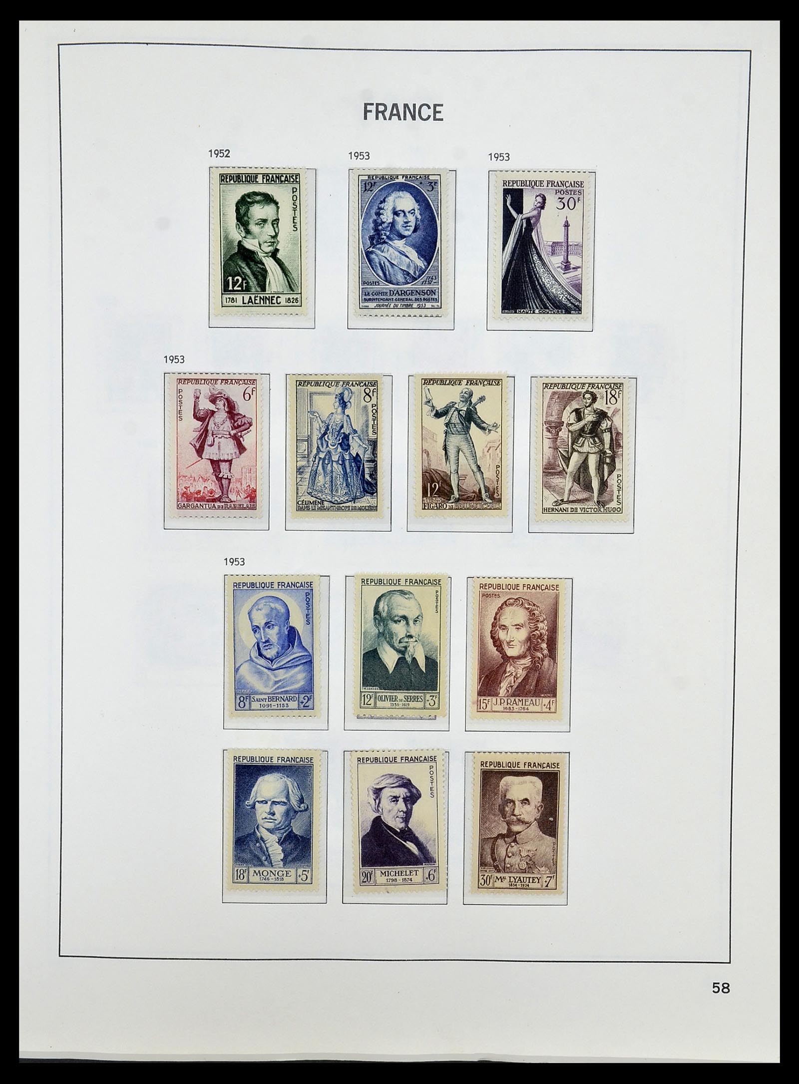 34085 081 - Postzegelverzameling 34085 Frankrijk 1849-1988.