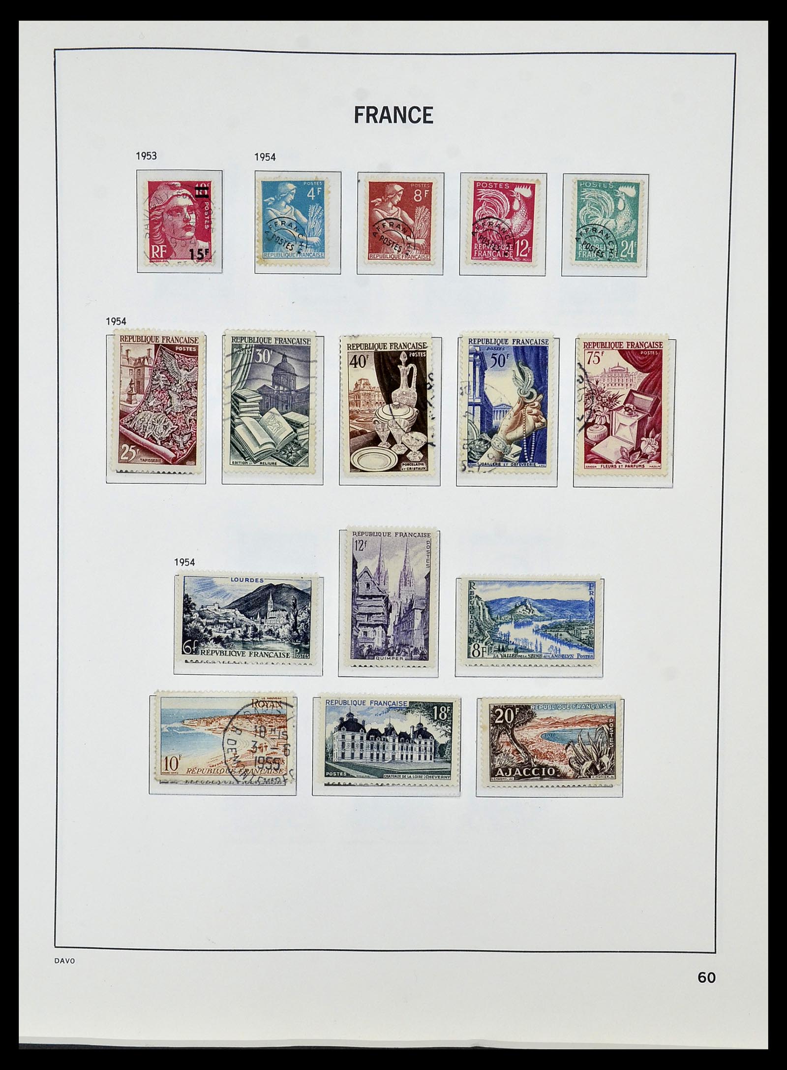 34085 083 - Postzegelverzameling 34085 Frankrijk 1849-1988.