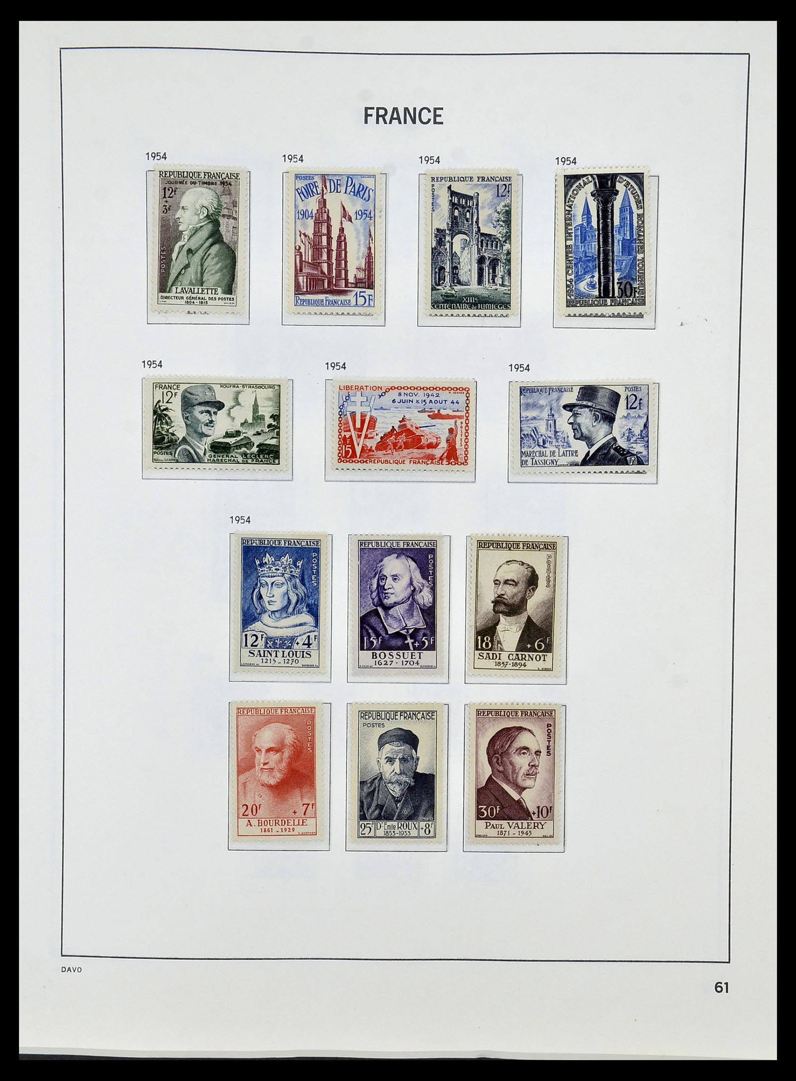 34085 084 - Postzegelverzameling 34085 Frankrijk 1849-1988.