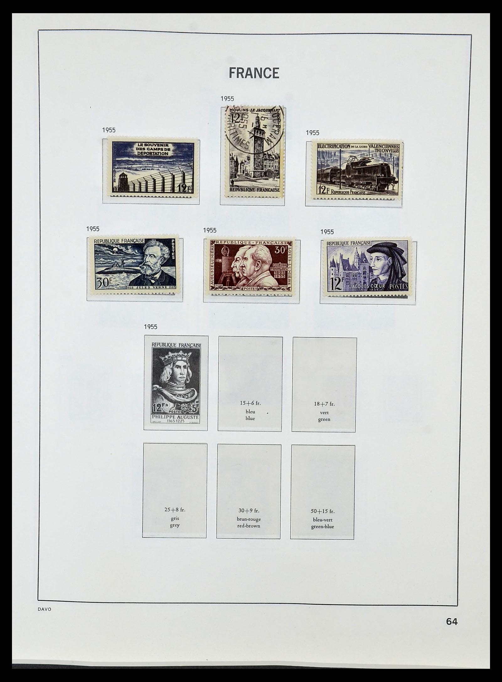 34085 087 - Postzegelverzameling 34085 Frankrijk 1849-1988.