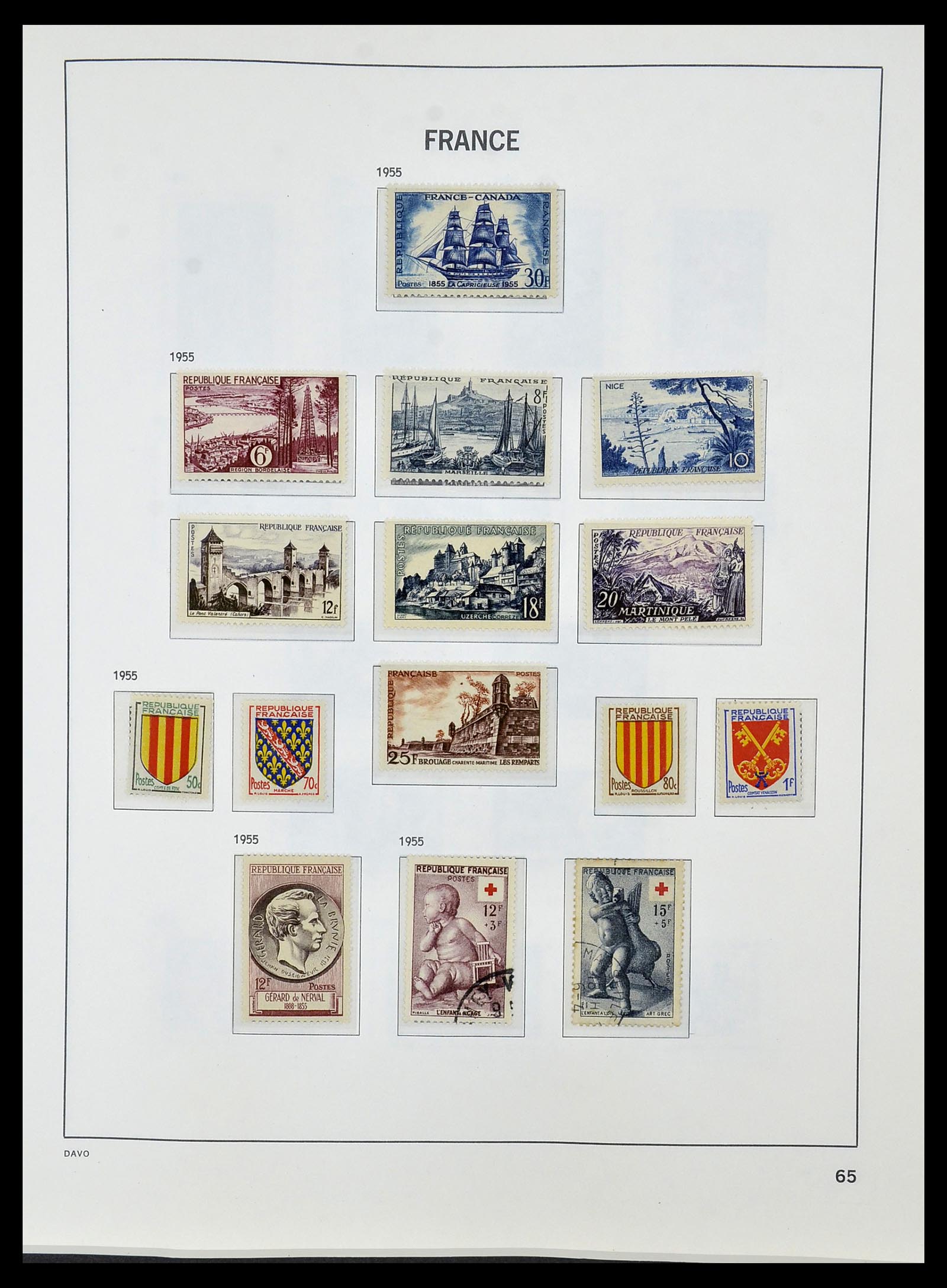 34085 088 - Postzegelverzameling 34085 Frankrijk 1849-1988.