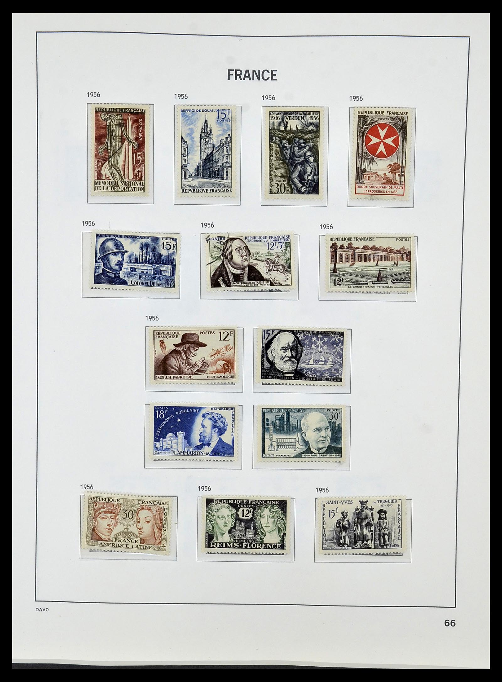 34085 089 - Postzegelverzameling 34085 Frankrijk 1849-1988.