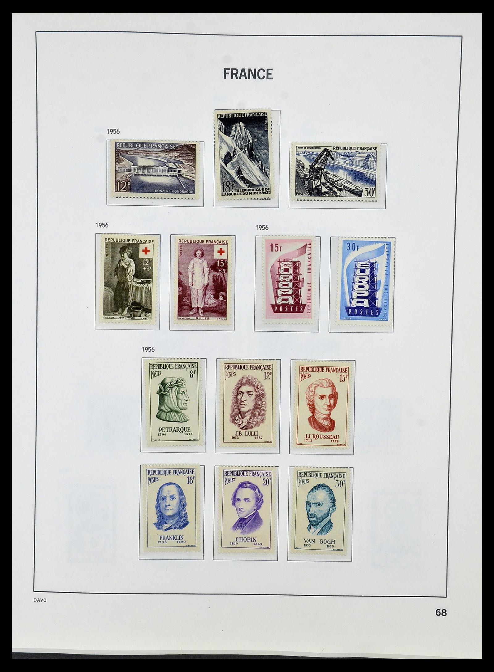 34085 091 - Postzegelverzameling 34085 Frankrijk 1849-1988.