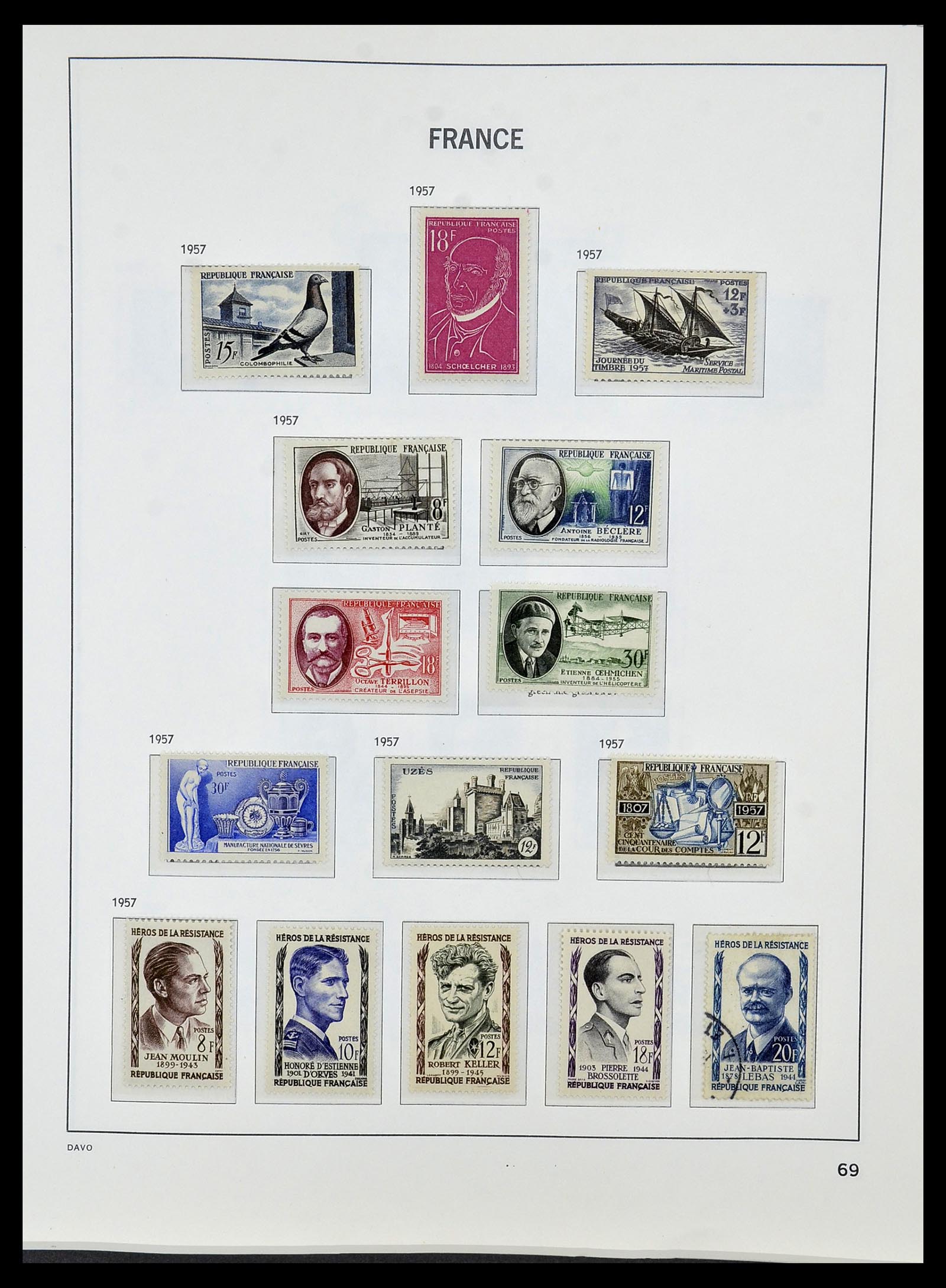 34085 092 - Postzegelverzameling 34085 Frankrijk 1849-1988.