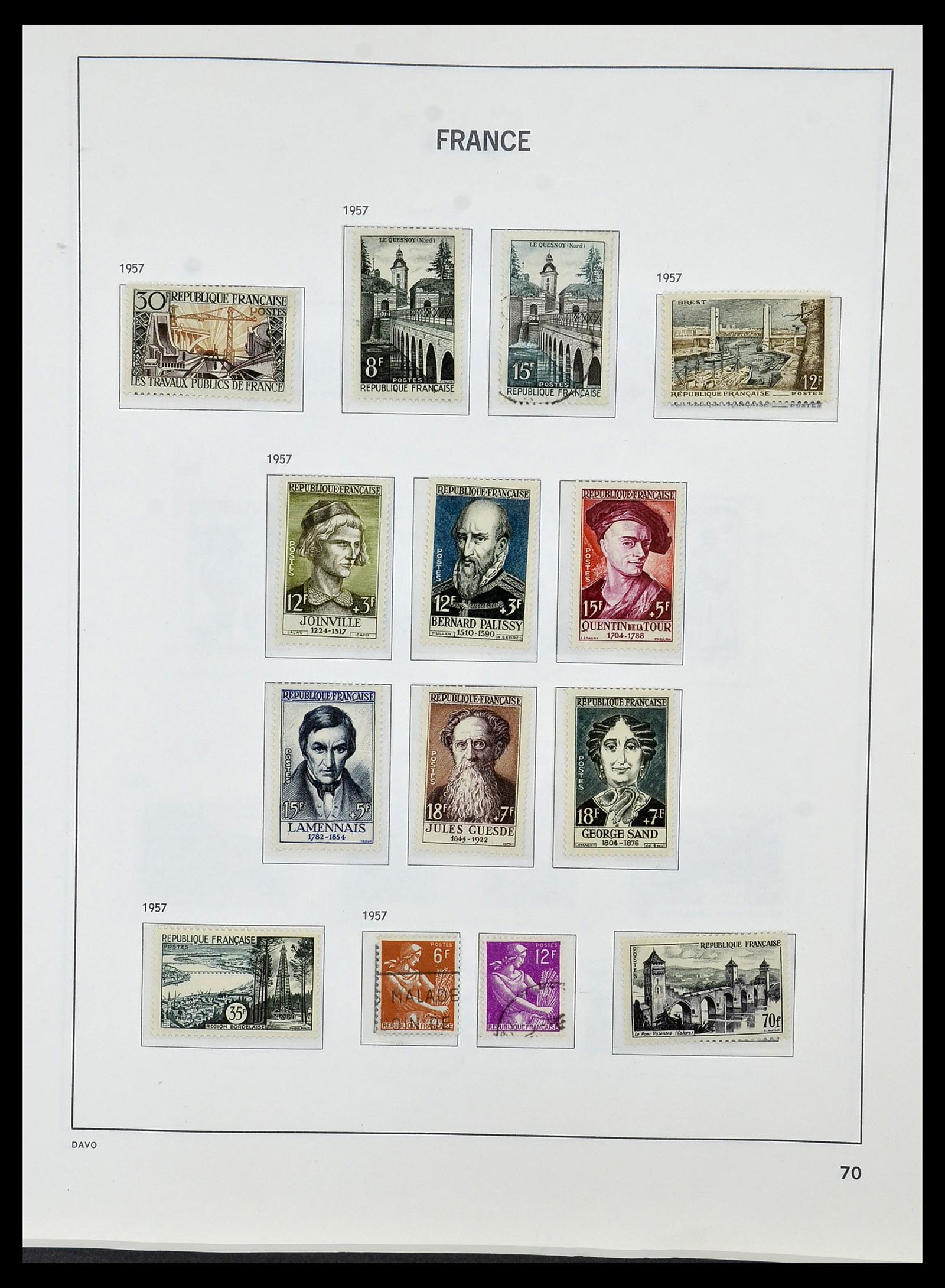 34085 093 - Postzegelverzameling 34085 Frankrijk 1849-1988.
