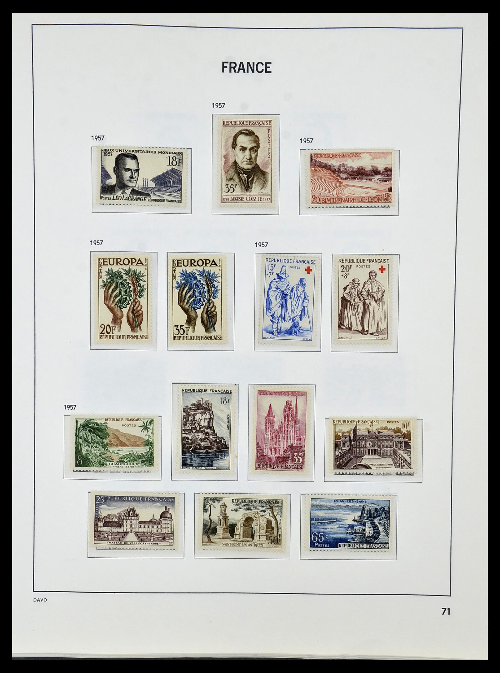 34085 094 - Postzegelverzameling 34085 Frankrijk 1849-1988.