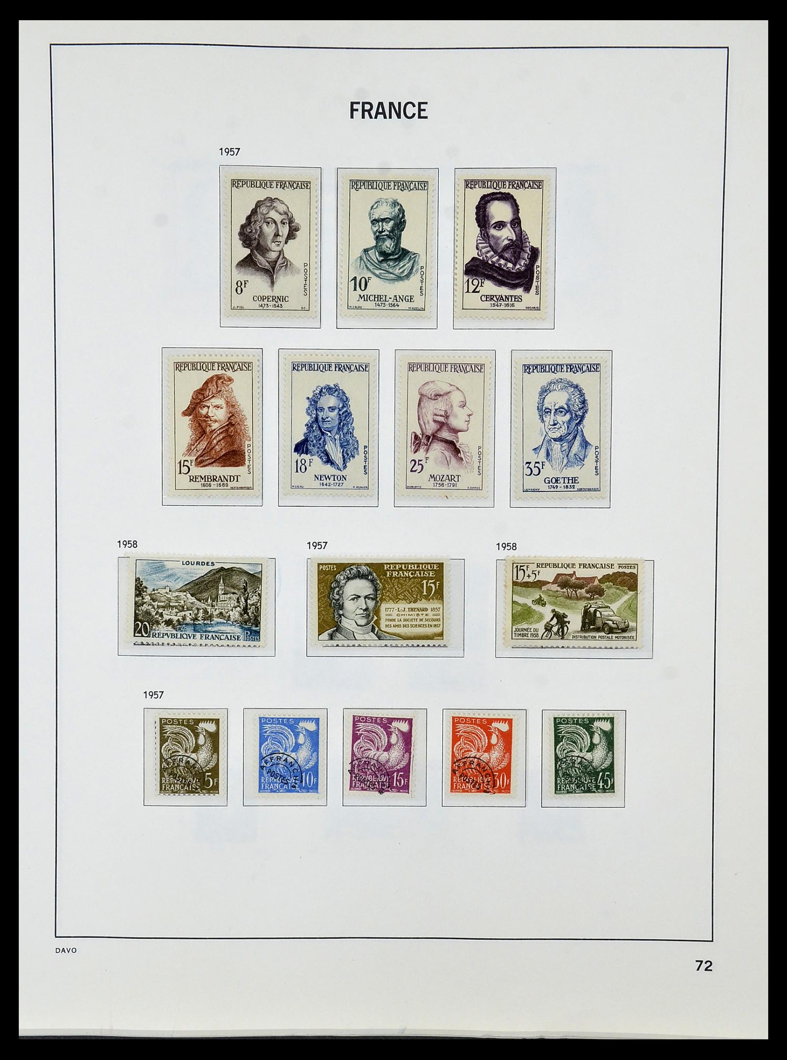 34085 095 - Postzegelverzameling 34085 Frankrijk 1849-1988.