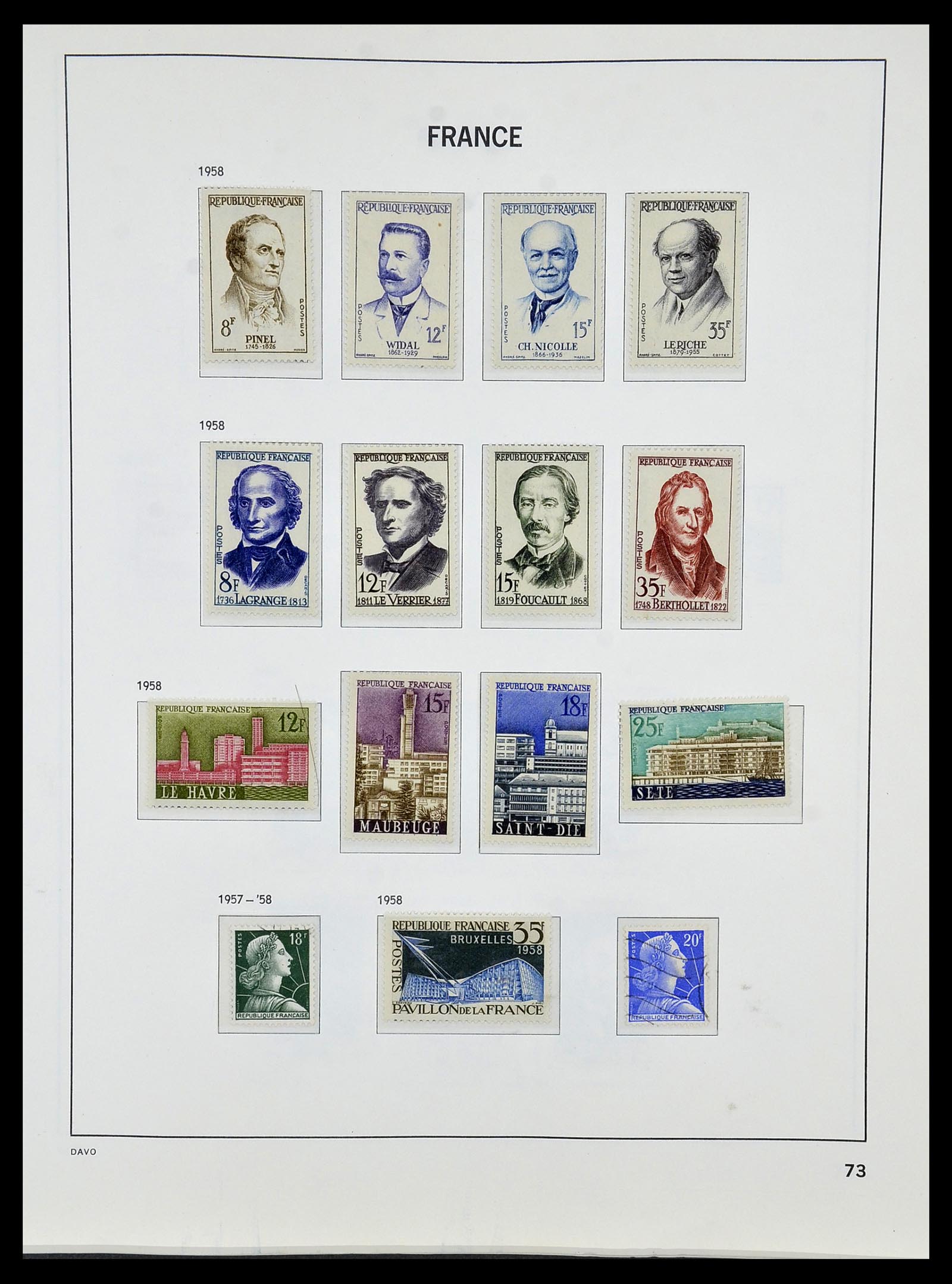 34085 096 - Postzegelverzameling 34085 Frankrijk 1849-1988.
