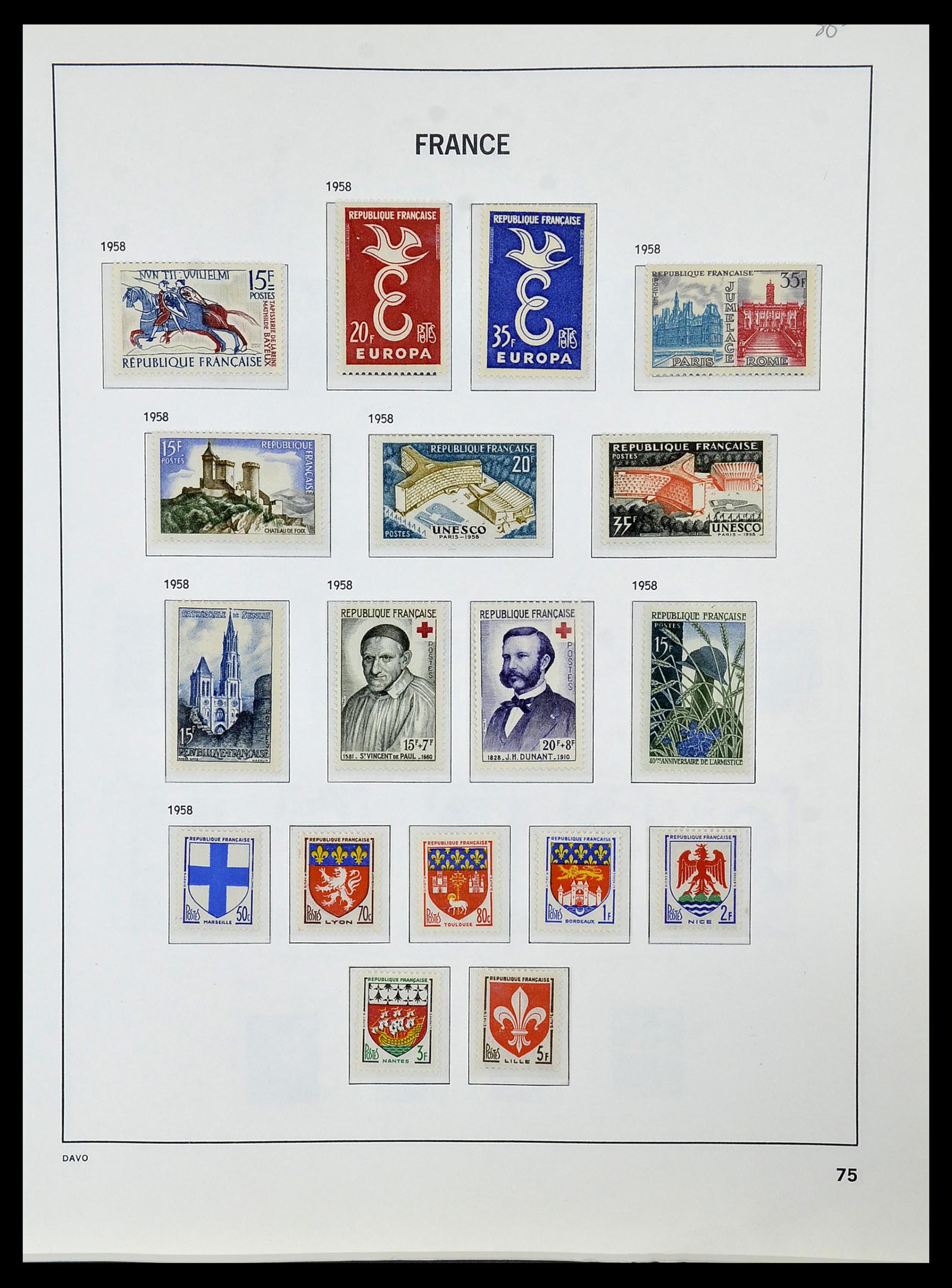 34085 098 - Postzegelverzameling 34085 Frankrijk 1849-1988.