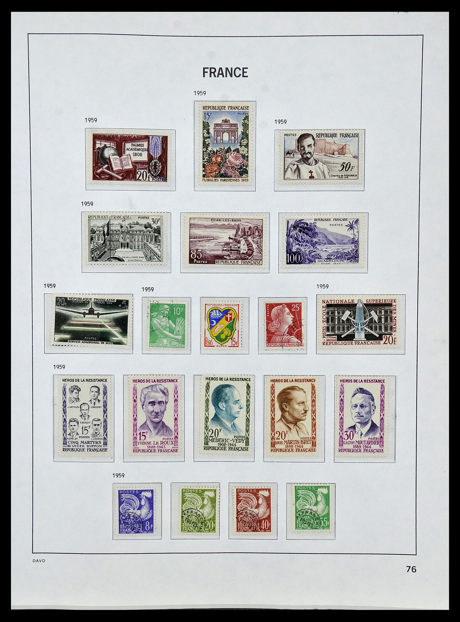 34085 099 - Postzegelverzameling 34085 Frankrijk 1849-1988.