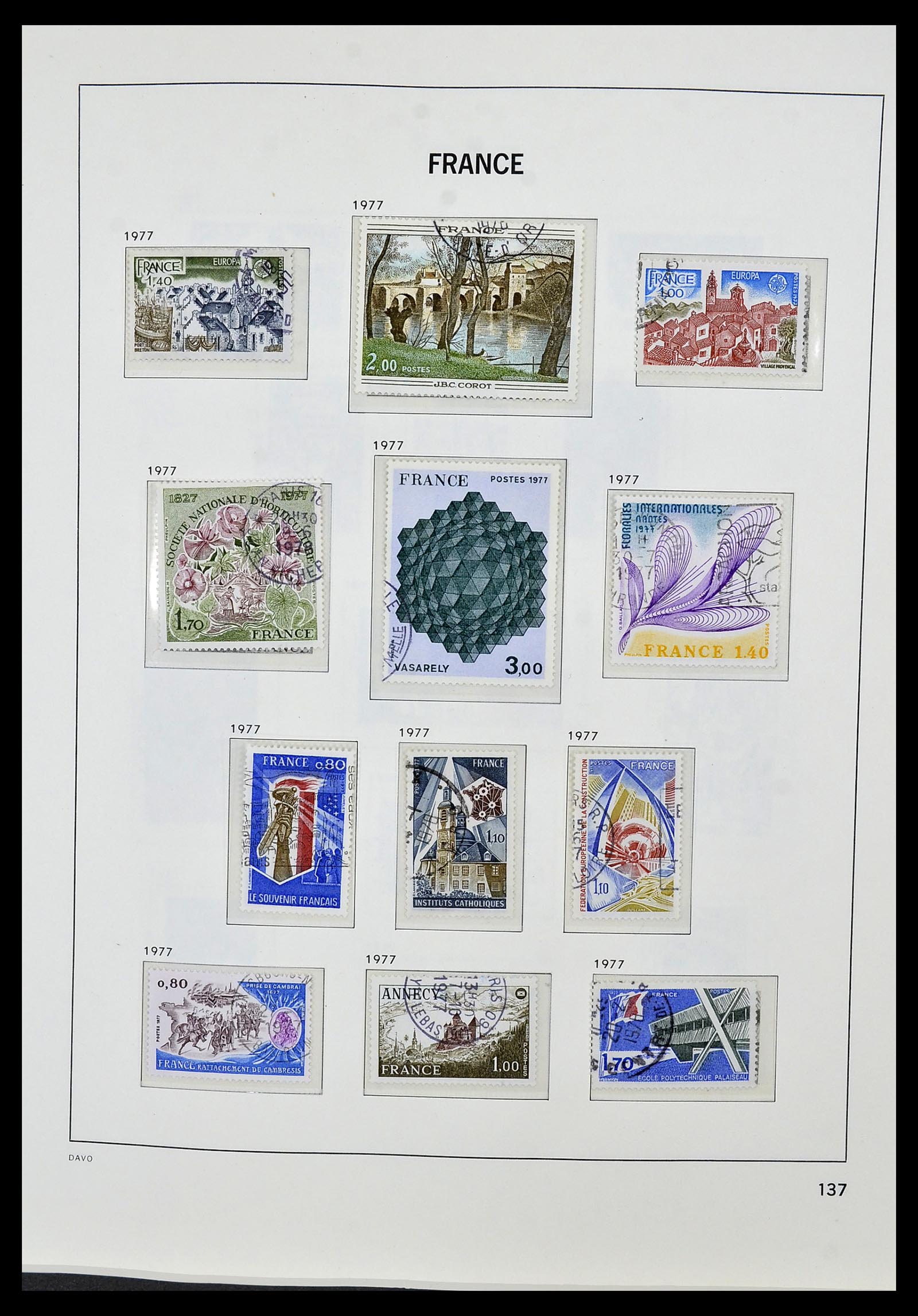 34085 160 - Postzegelverzameling 34085 Frankrijk 1849-1988.