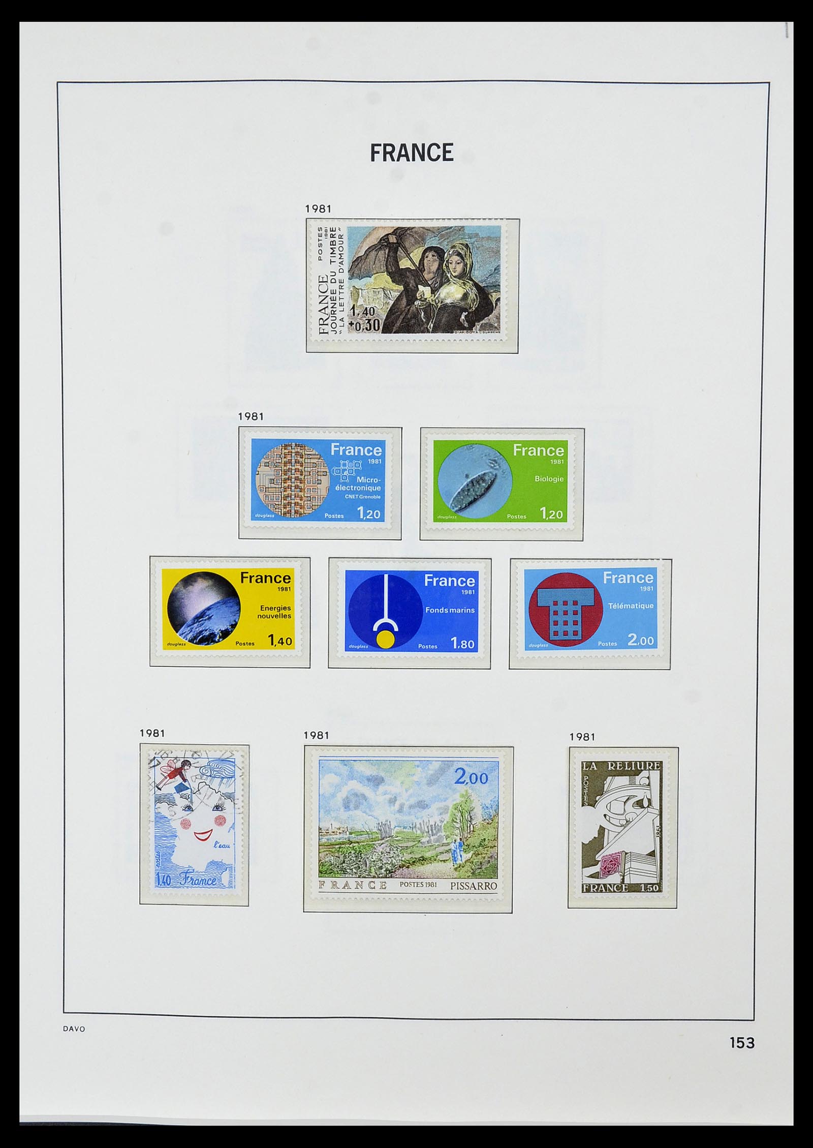 34085 182 - Postzegelverzameling 34085 Frankrijk 1849-1988.