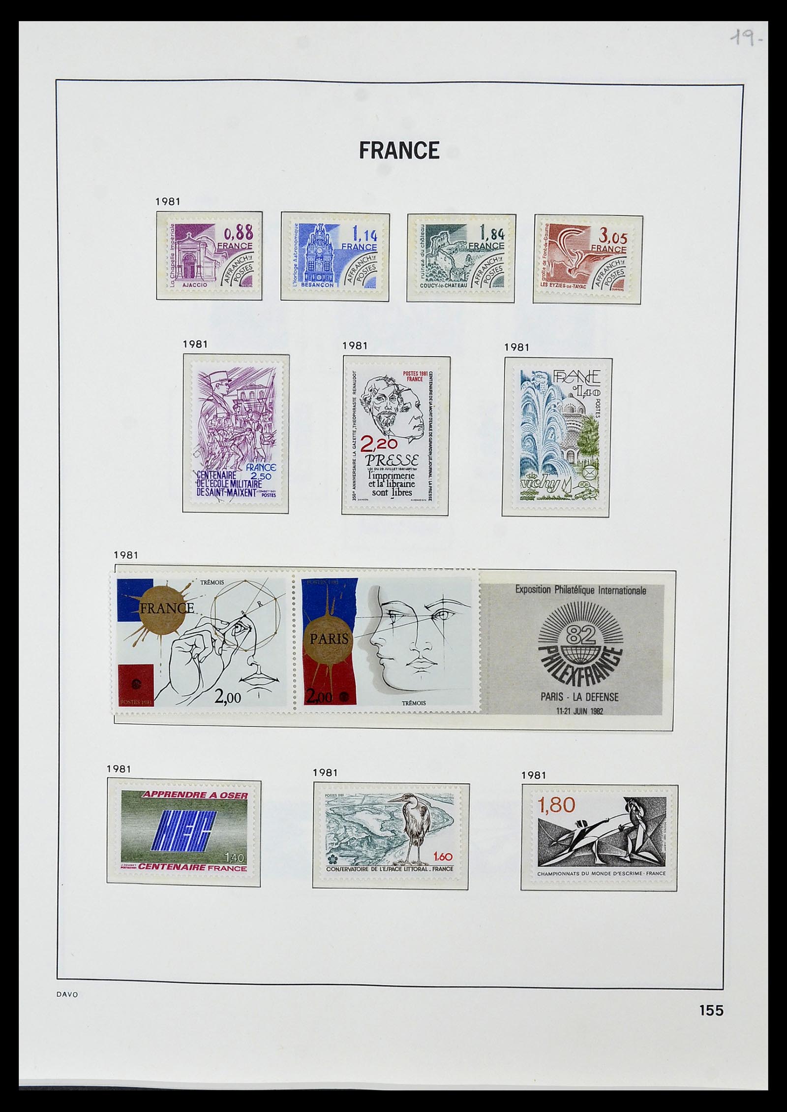 34085 184 - Postzegelverzameling 34085 Frankrijk 1849-1988.