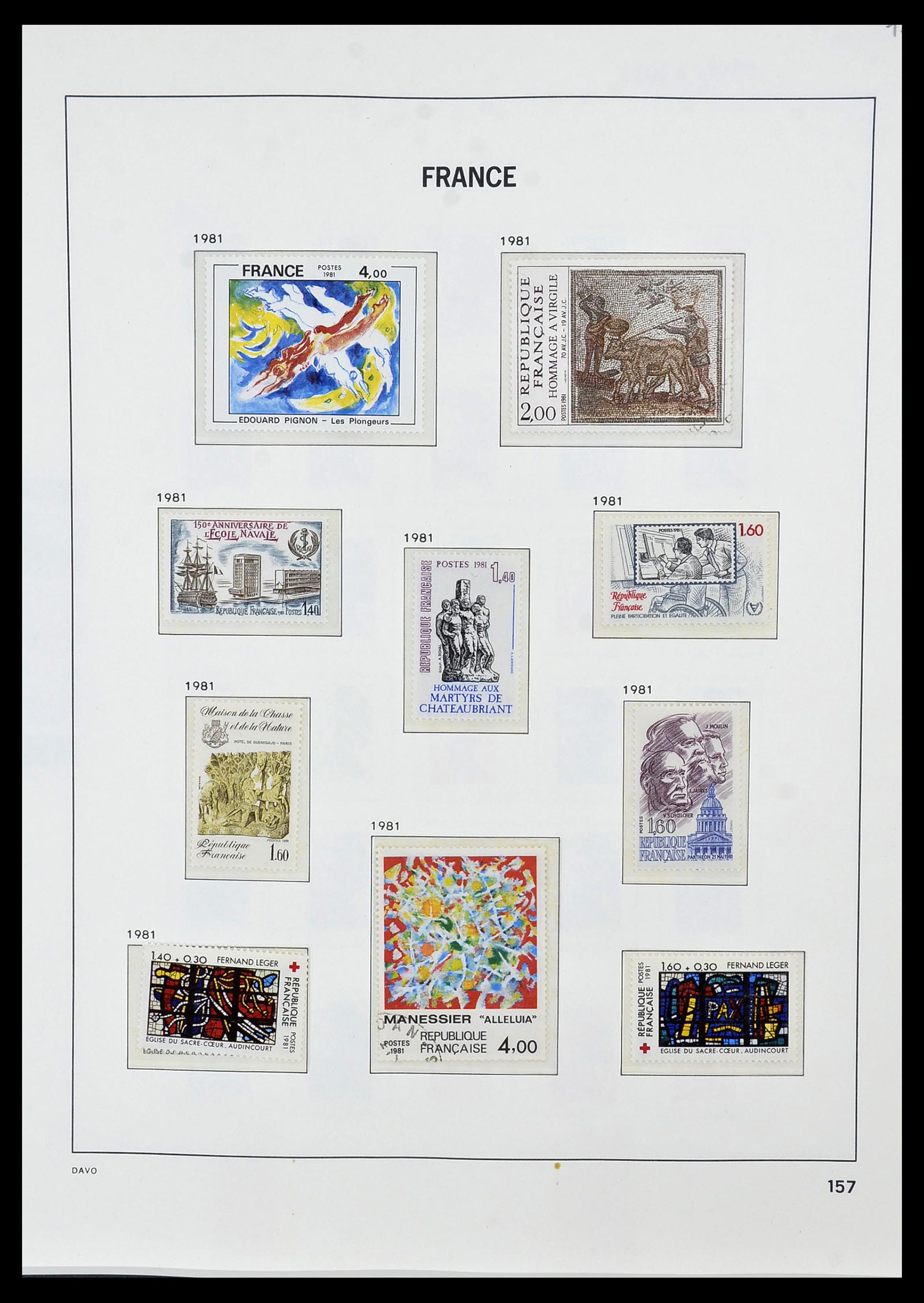 34085 186 - Postzegelverzameling 34085 Frankrijk 1849-1988.