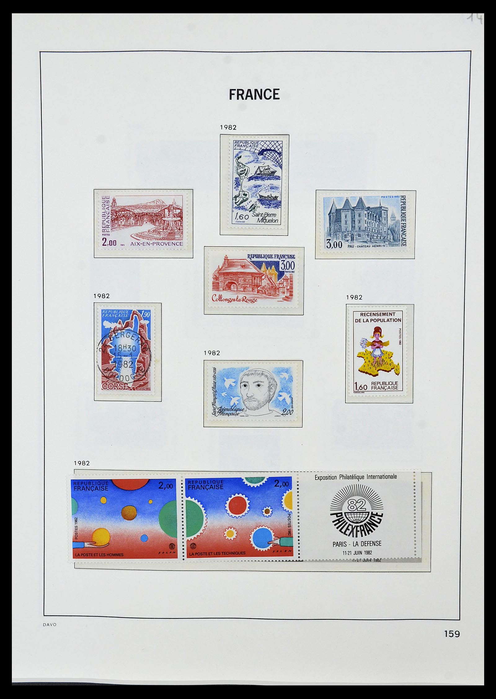 34085 188 - Postzegelverzameling 34085 Frankrijk 1849-1988.