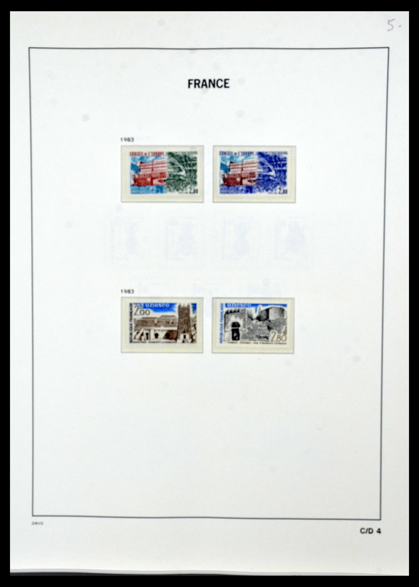 34085 198 - Postzegelverzameling 34085 Frankrijk 1849-1988.
