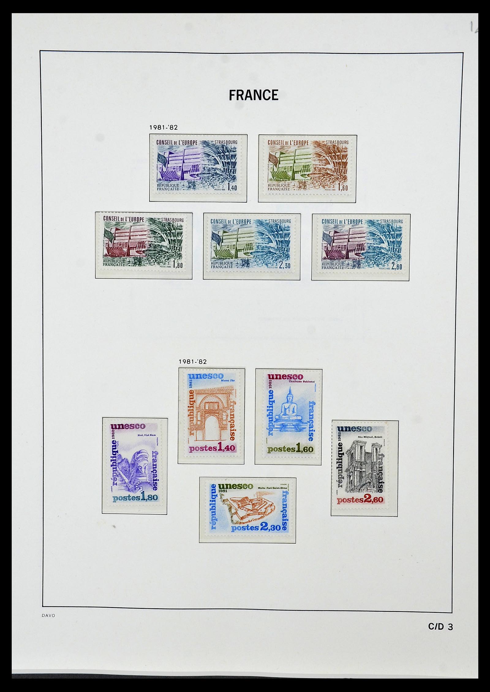 34085 201 - Stamp collection 34085 France 1849-1988.