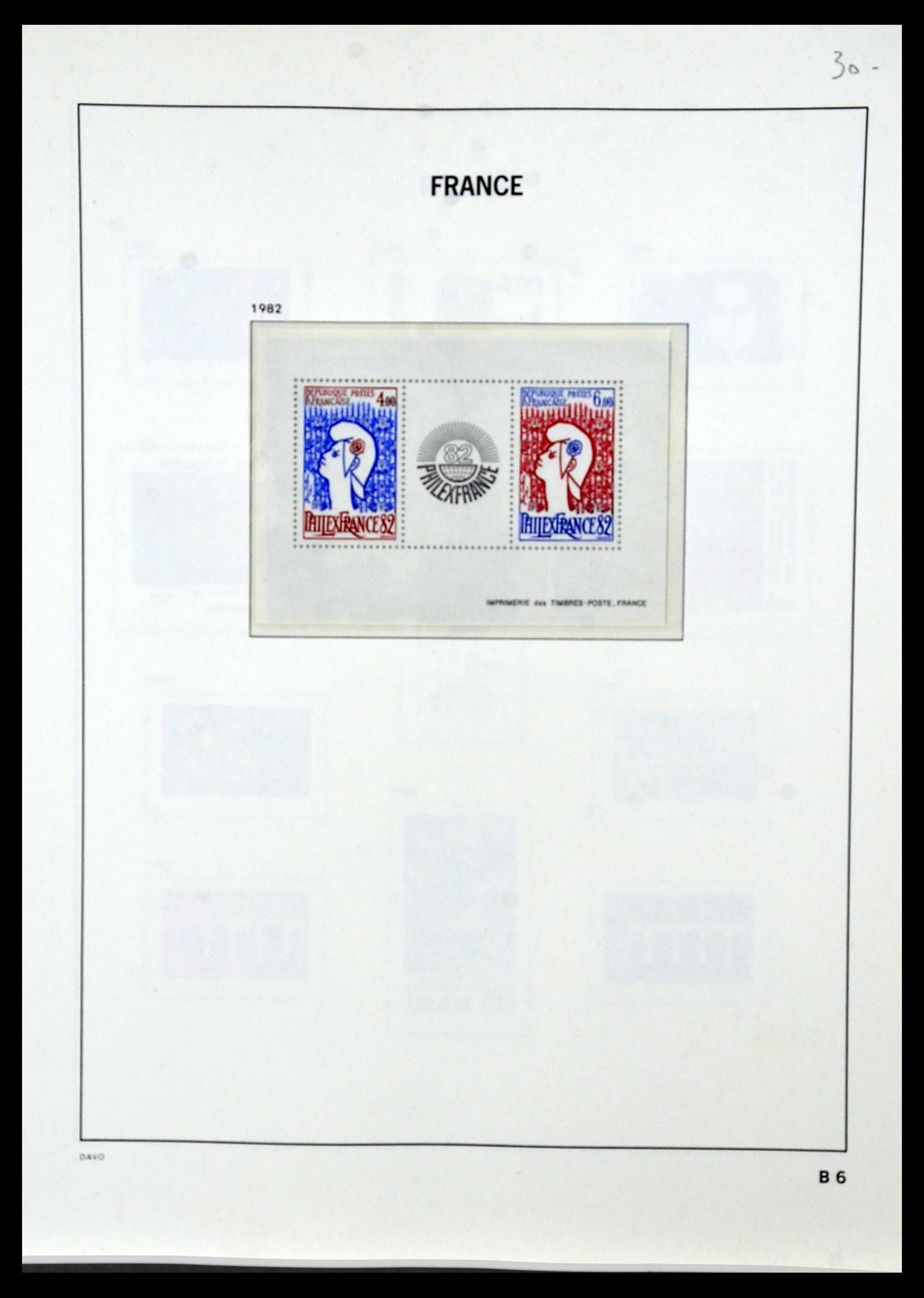 34085 202 - Postzegelverzameling 34085 Frankrijk 1849-1988.