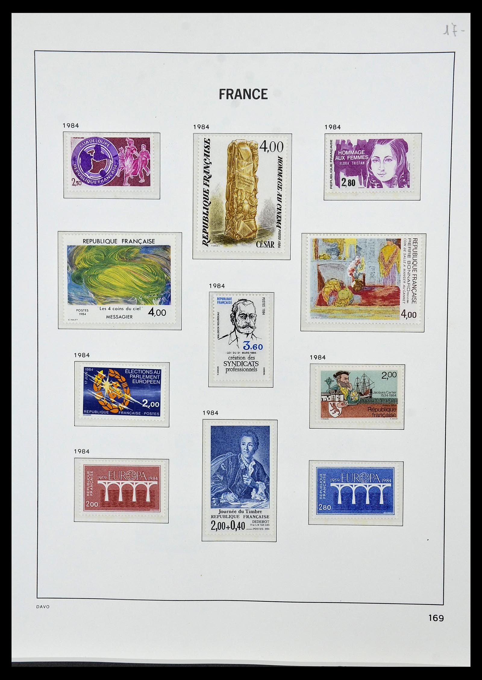 34085 203 - Postzegelverzameling 34085 Frankrijk 1849-1988.