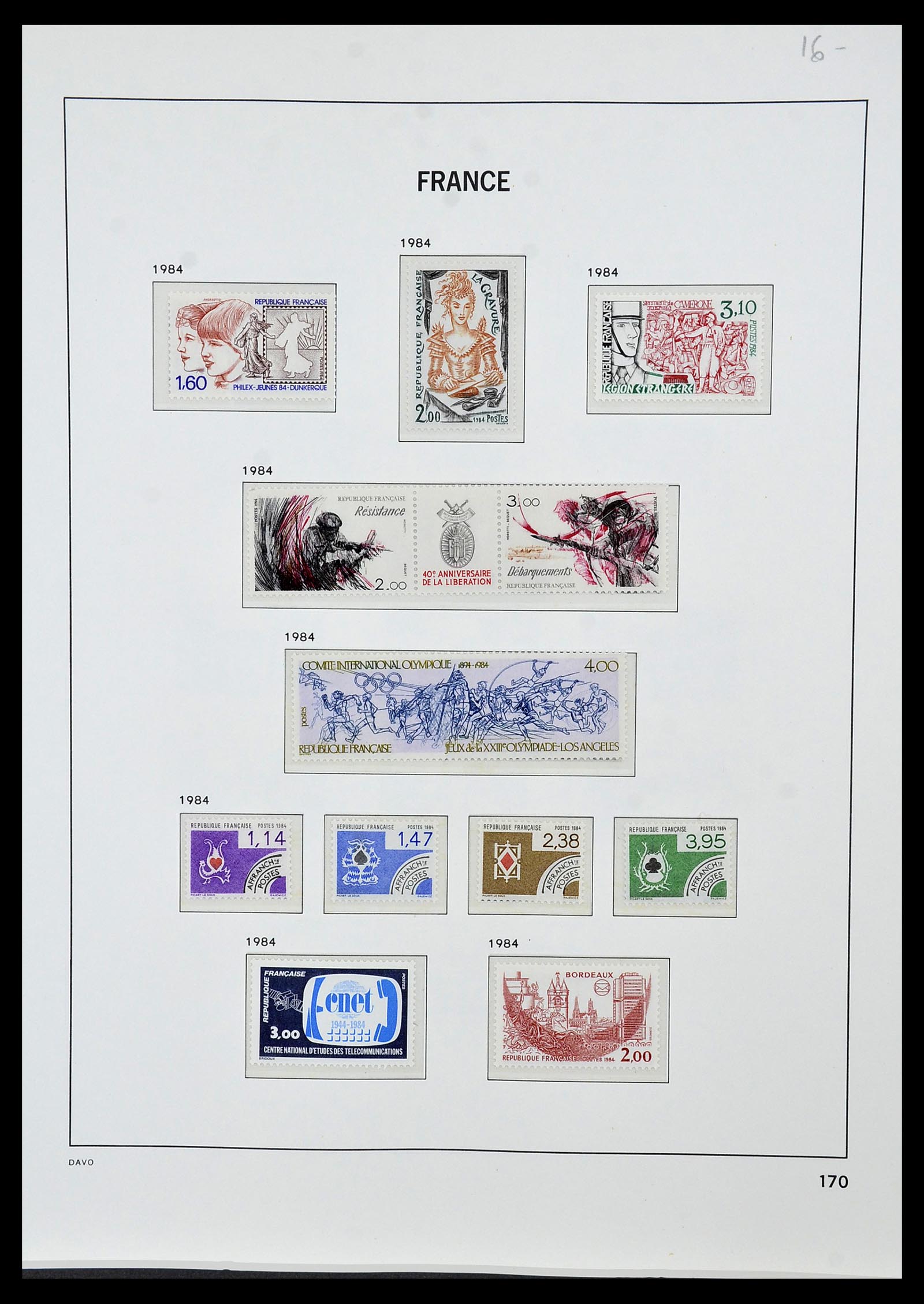 34085 204 - Postzegelverzameling 34085 Frankrijk 1849-1988.