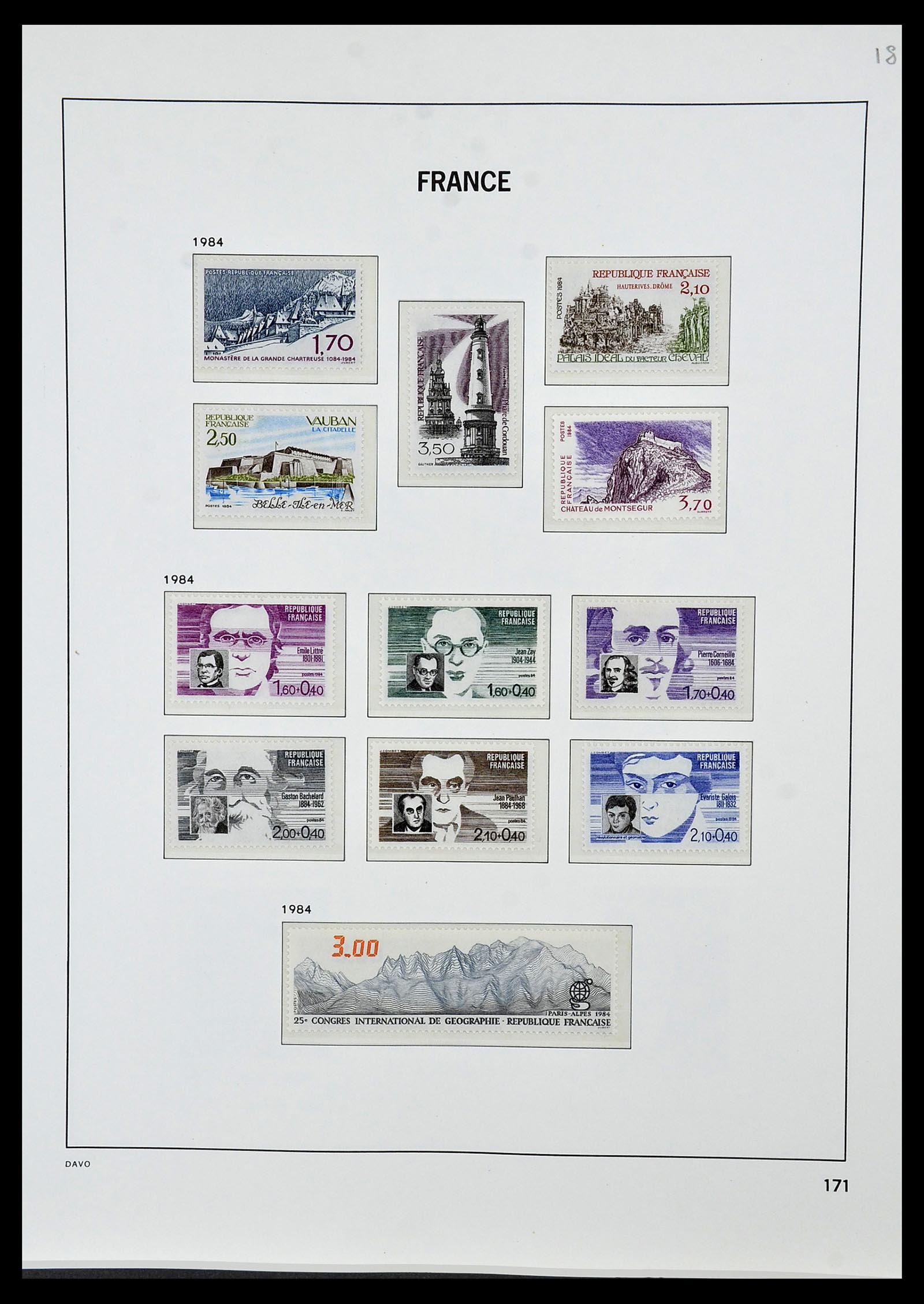 34085 205 - Postzegelverzameling 34085 Frankrijk 1849-1988.