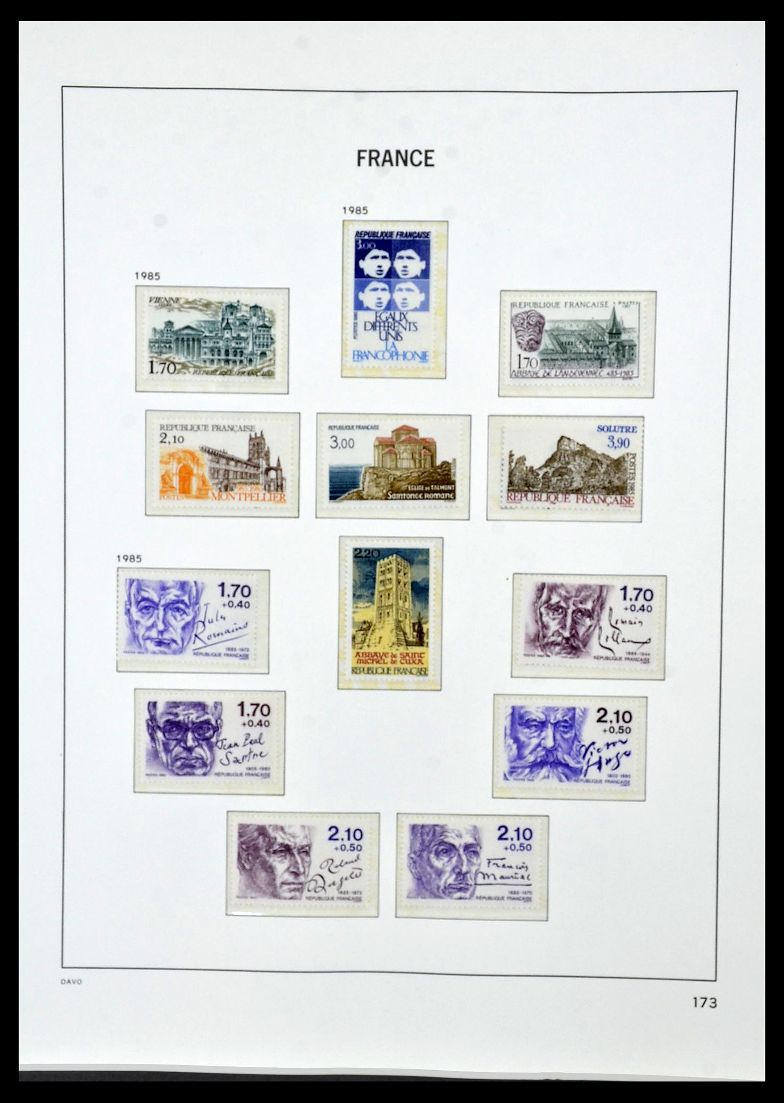 34085 207 - Postzegelverzameling 34085 Frankrijk 1849-1988.