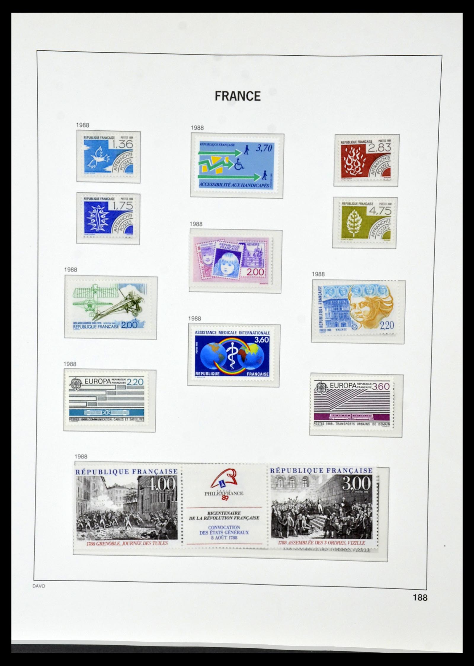 34085 218 - Postzegelverzameling 34085 Frankrijk 1849-1988.