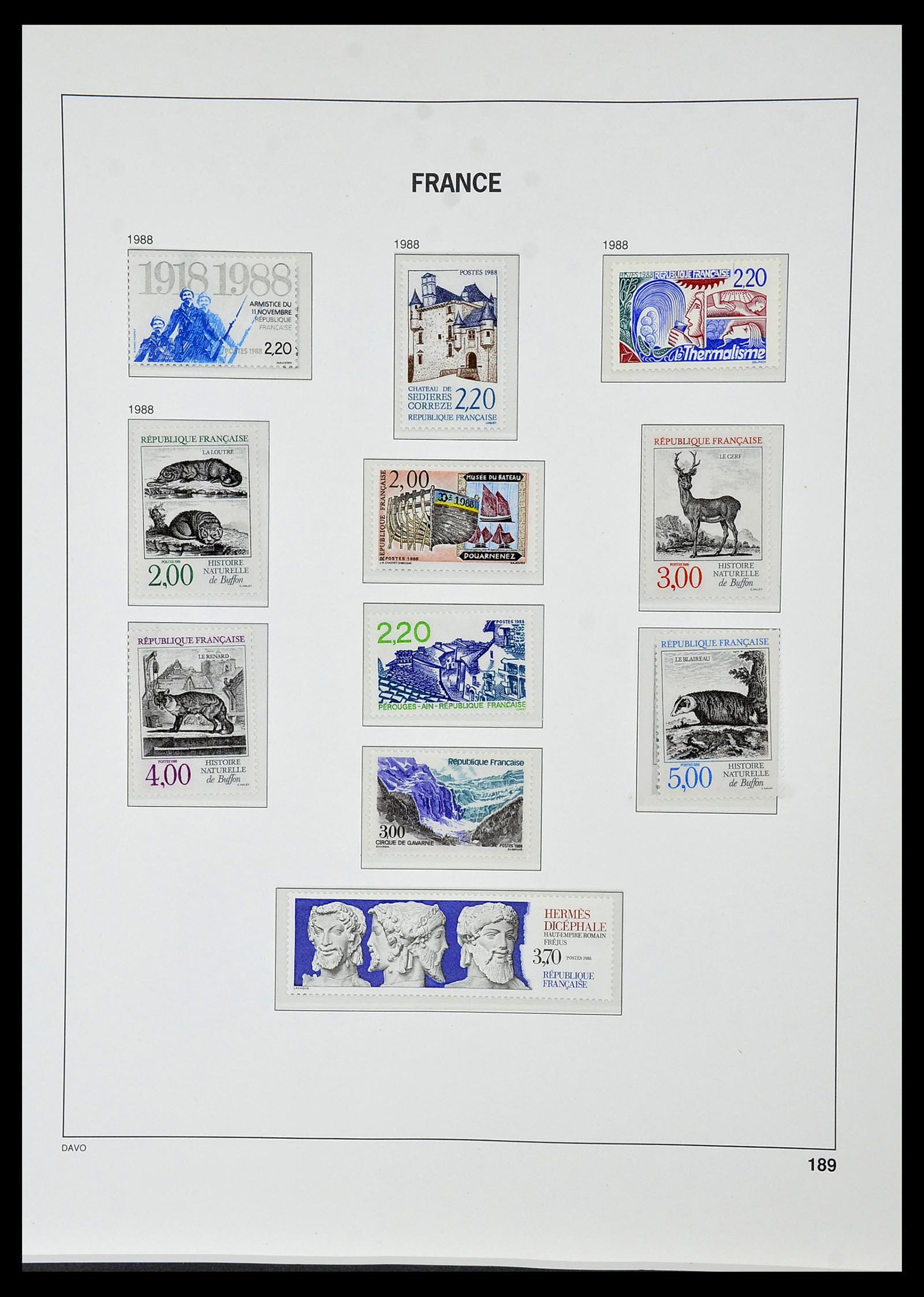 34085 219 - Postzegelverzameling 34085 Frankrijk 1849-1988.