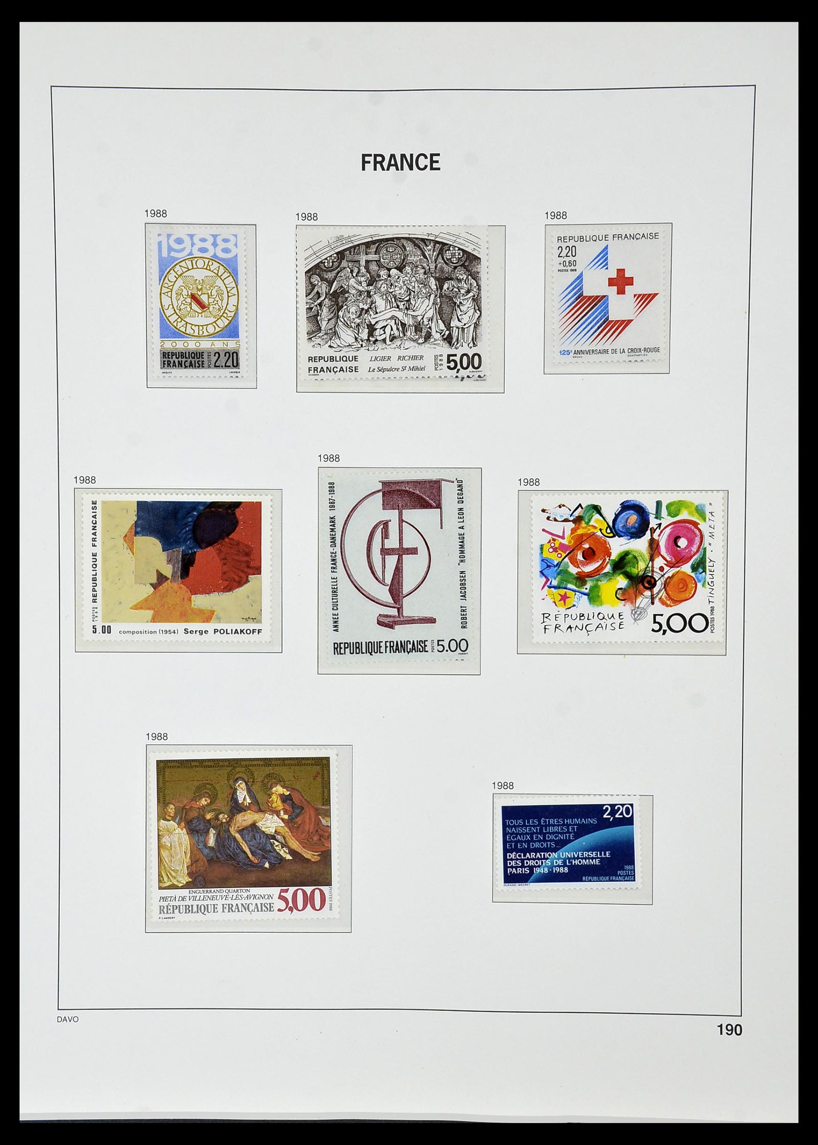 34085 220 - Stamp collection 34085 France 1849-1988.
