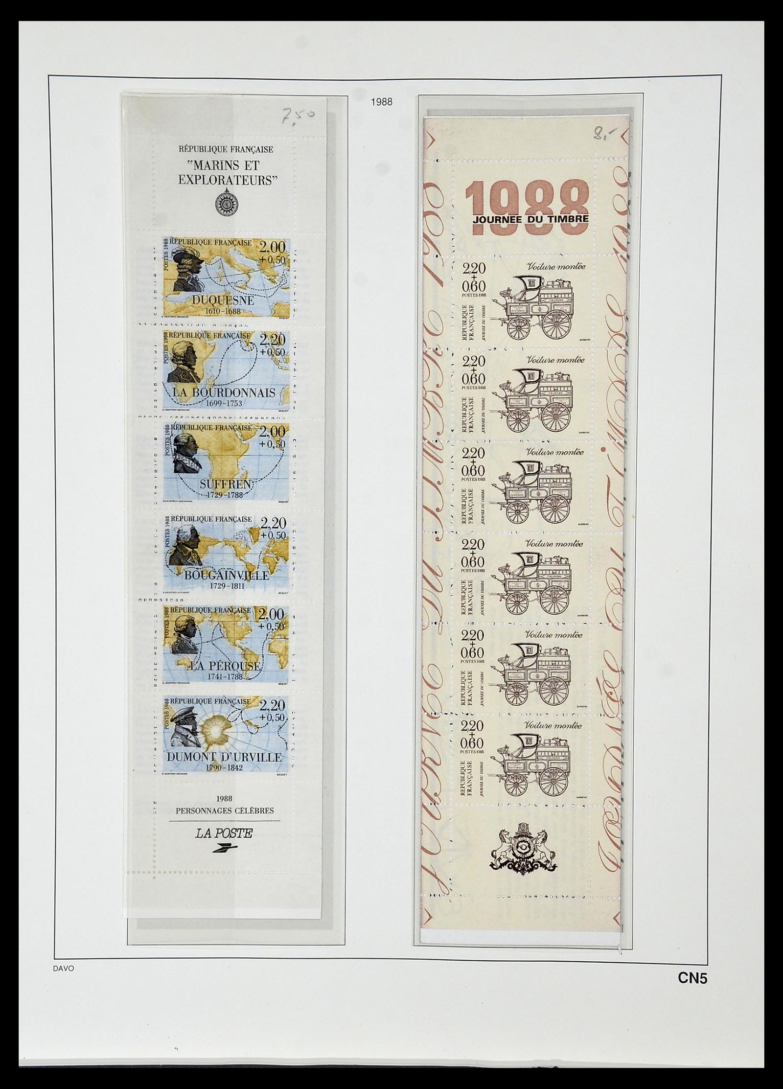 34085 221 - Postzegelverzameling 34085 Frankrijk 1849-1988.