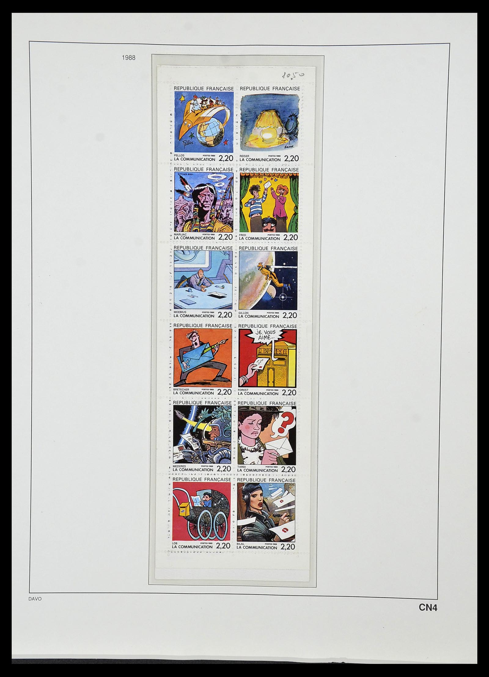 34085 222 - Postzegelverzameling 34085 Frankrijk 1849-1988.