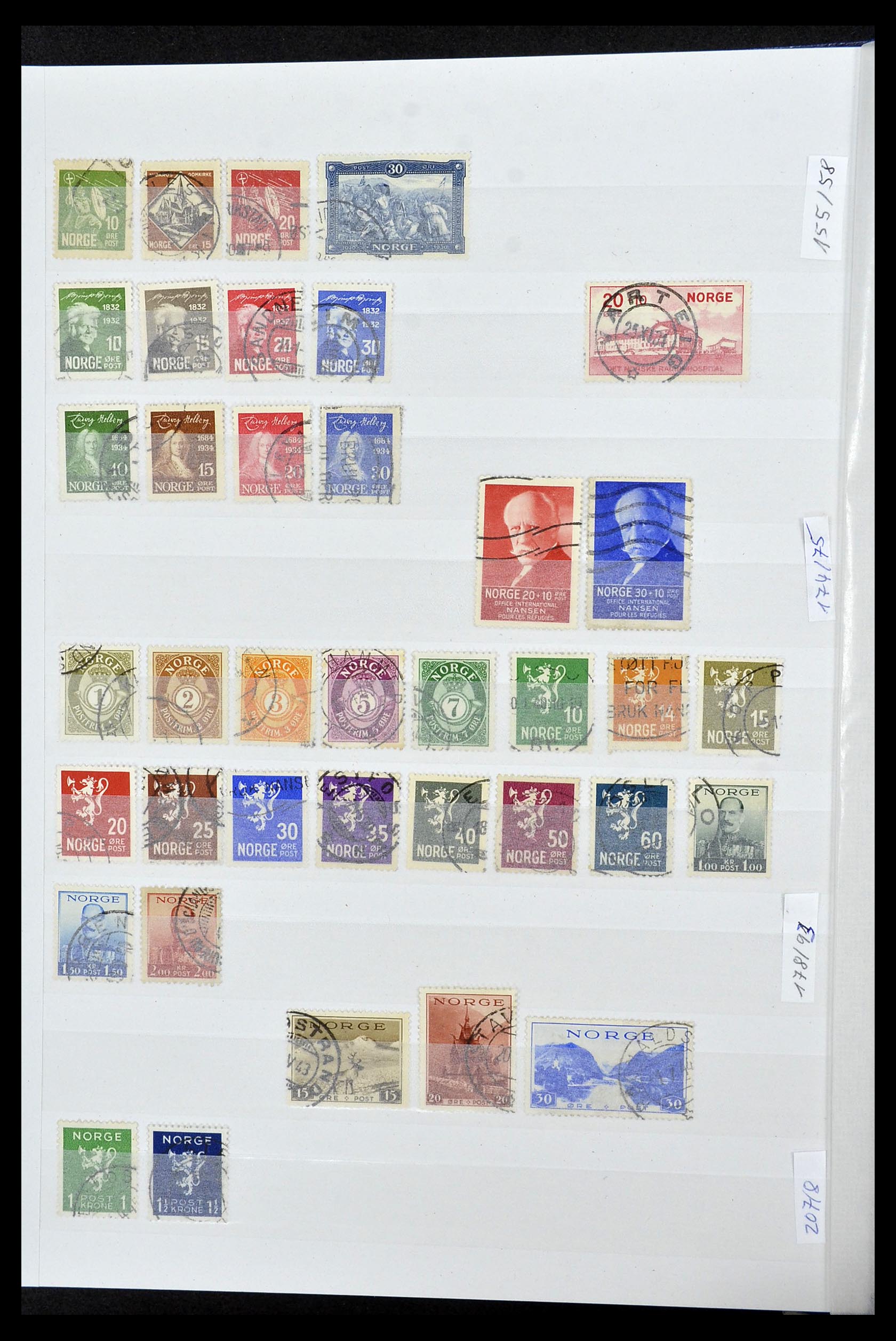 34086 004 - Postzegelverzameling 34086 Noorwegen 1856-1999.