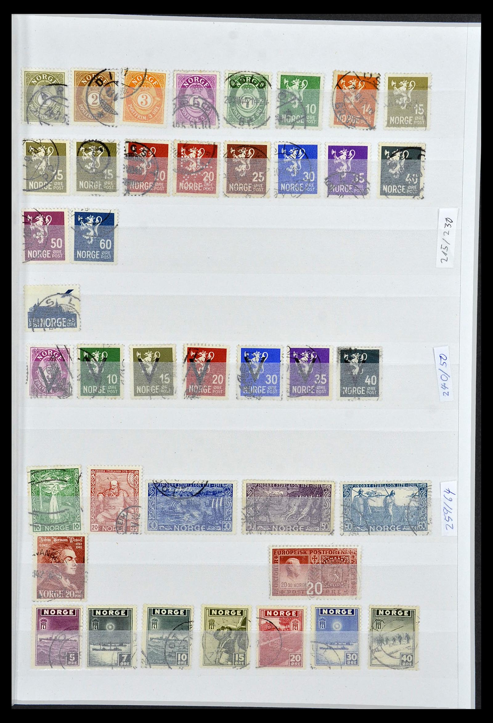 34086 005 - Postzegelverzameling 34086 Noorwegen 1856-1999.