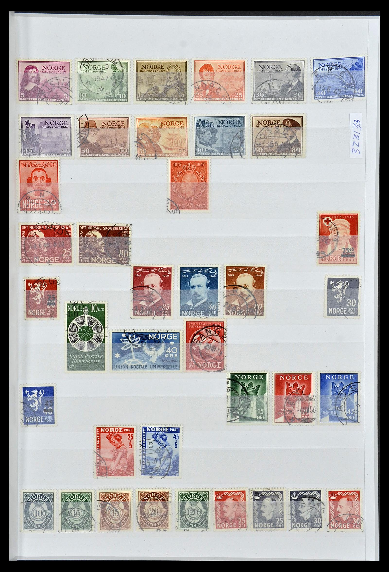 34086 007 - Postzegelverzameling 34086 Noorwegen 1856-1999.