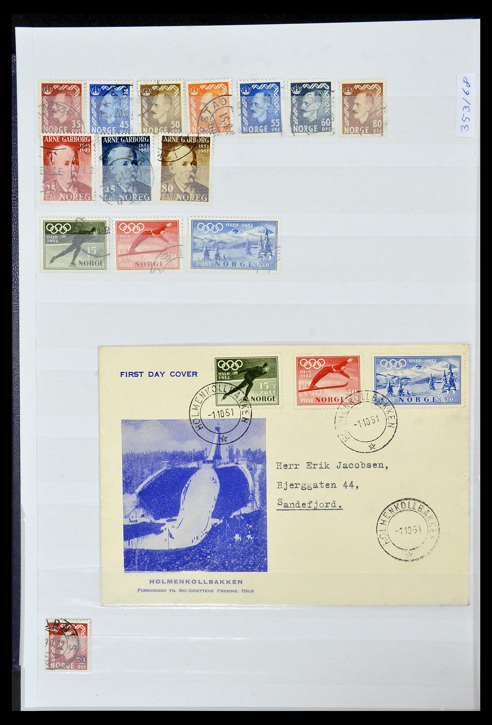 34086 008 - Postzegelverzameling 34086 Noorwegen 1856-1999.