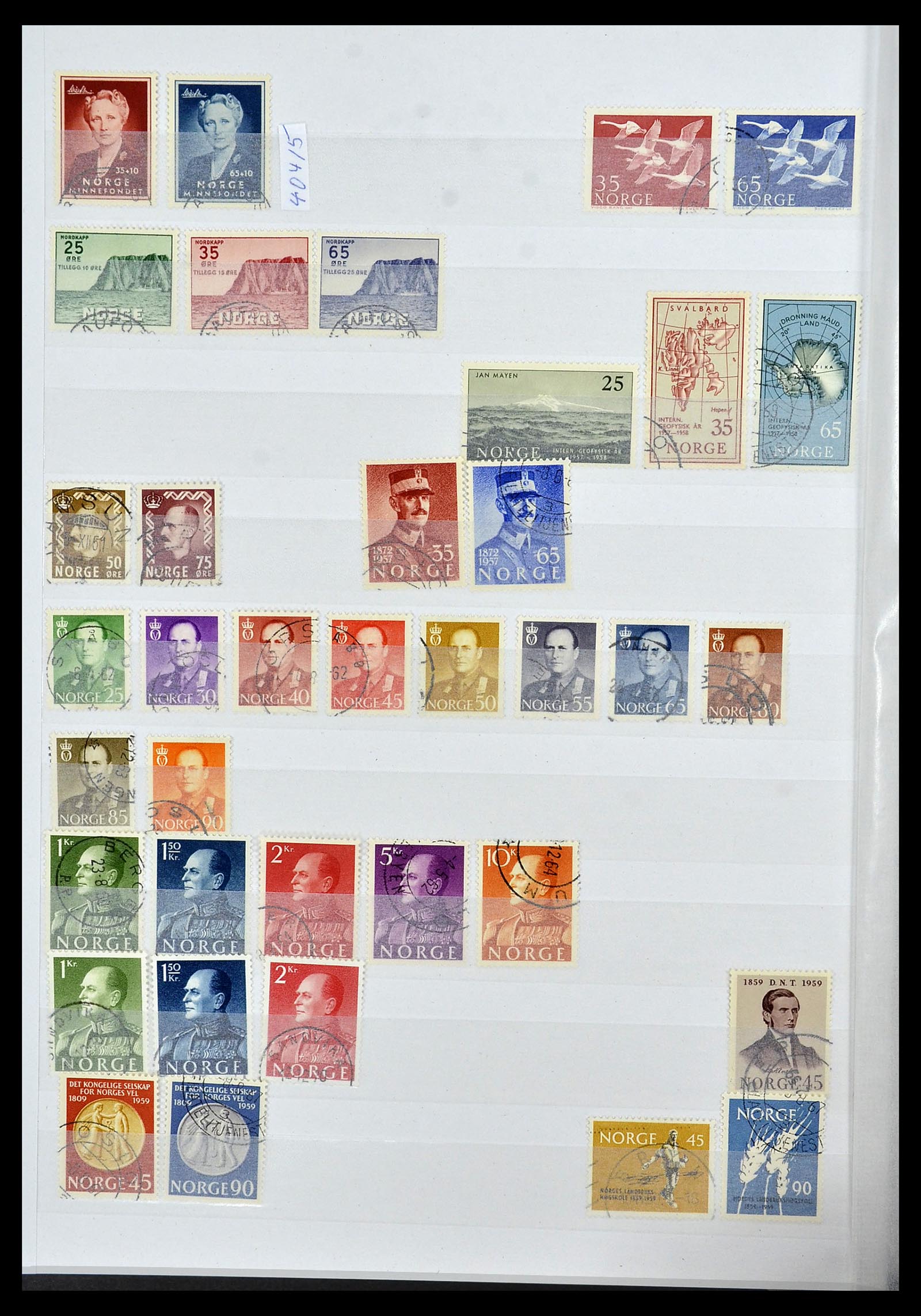 34086 010 - Postzegelverzameling 34086 Noorwegen 1856-1999.