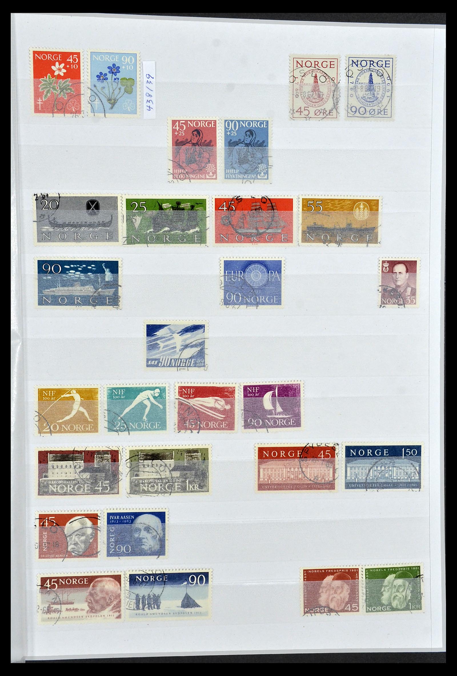34086 011 - Postzegelverzameling 34086 Noorwegen 1856-1999.