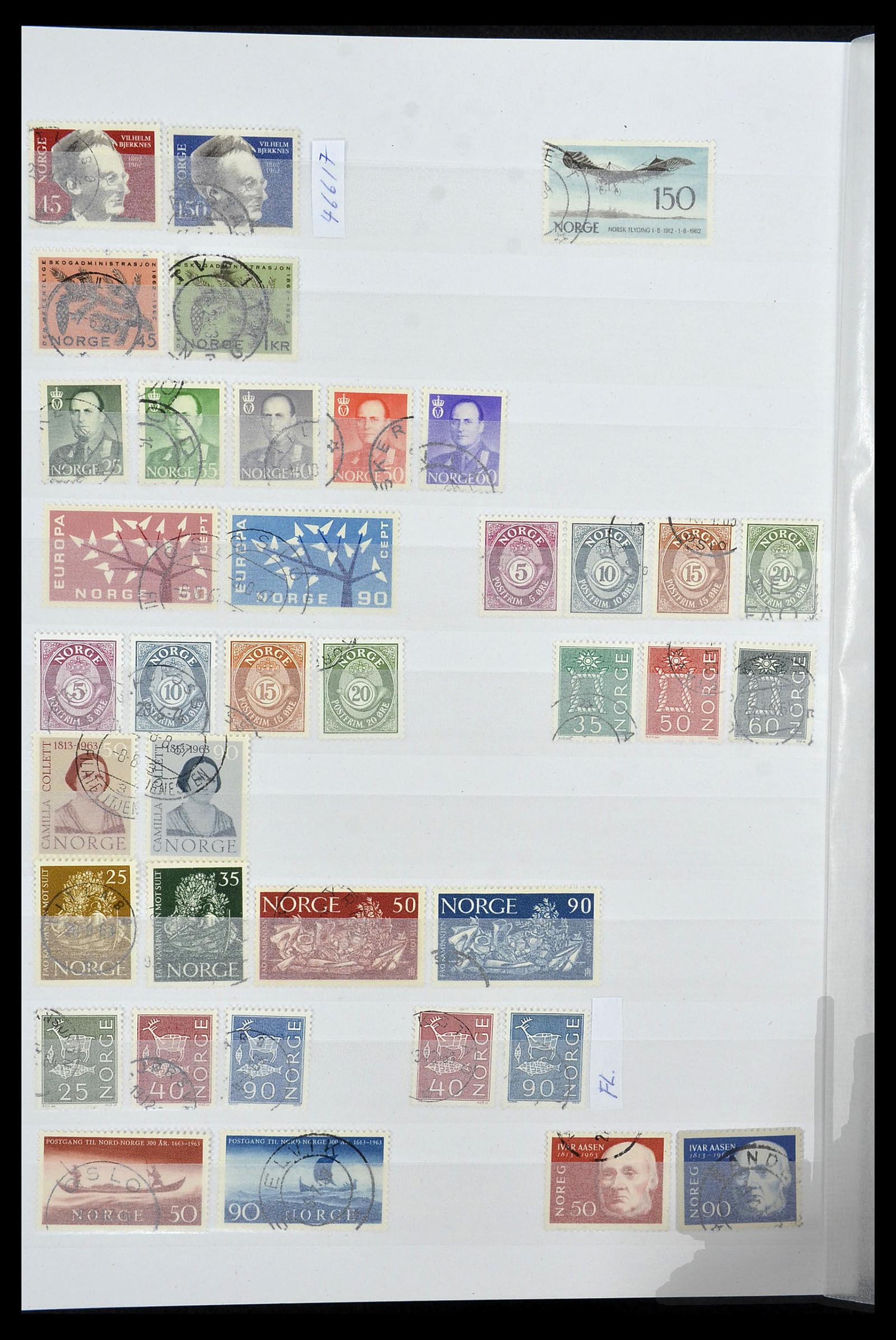 34086 012 - Postzegelverzameling 34086 Noorwegen 1856-1999.