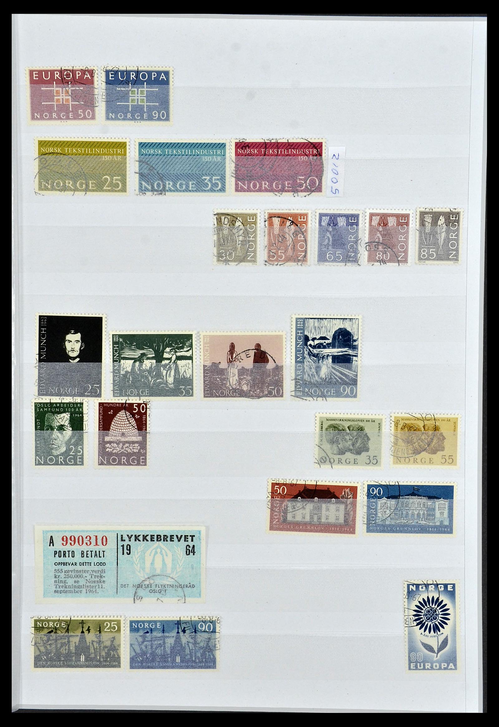 34086 013 - Postzegelverzameling 34086 Noorwegen 1856-1999.