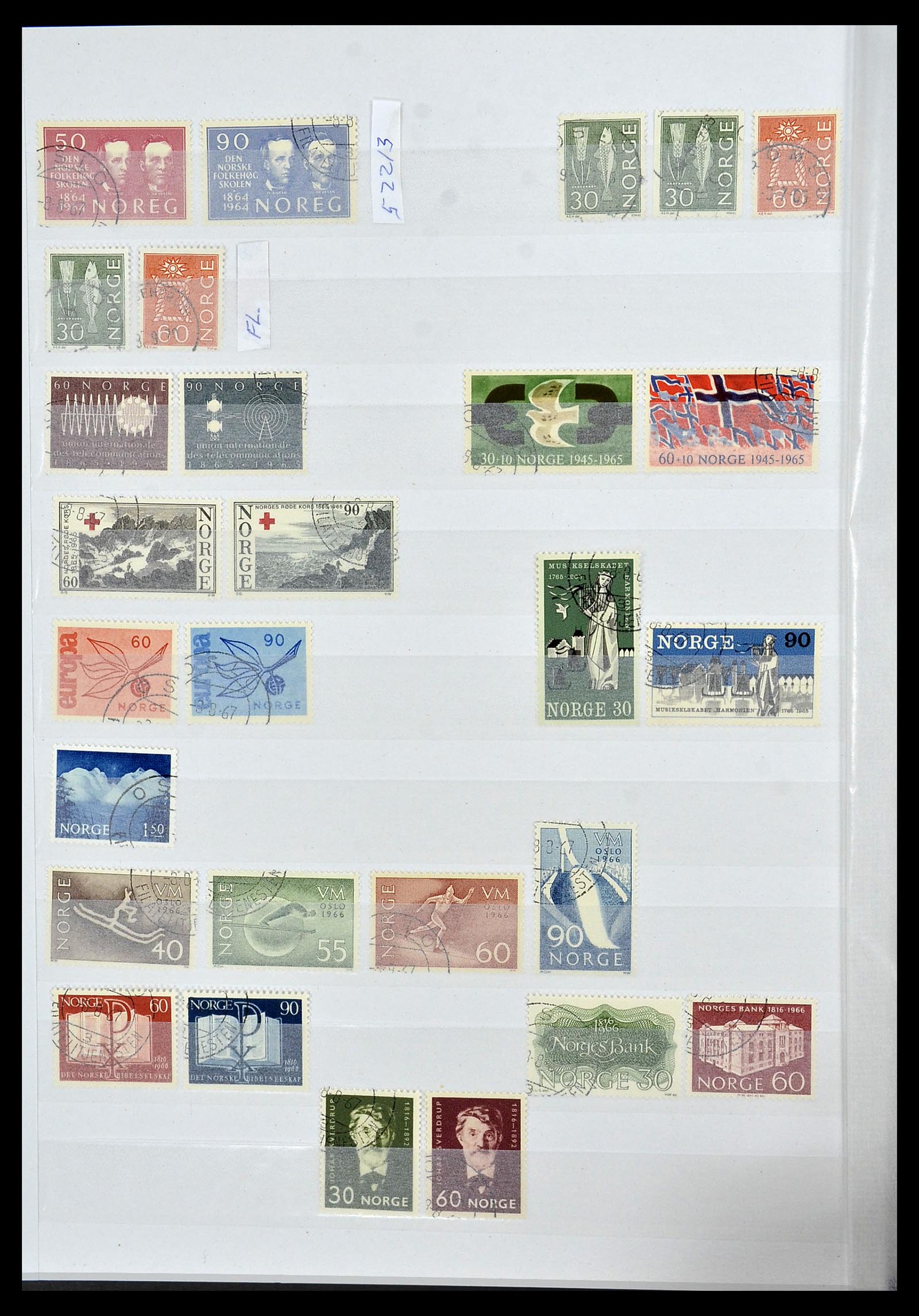 34086 014 - Postzegelverzameling 34086 Noorwegen 1856-1999.