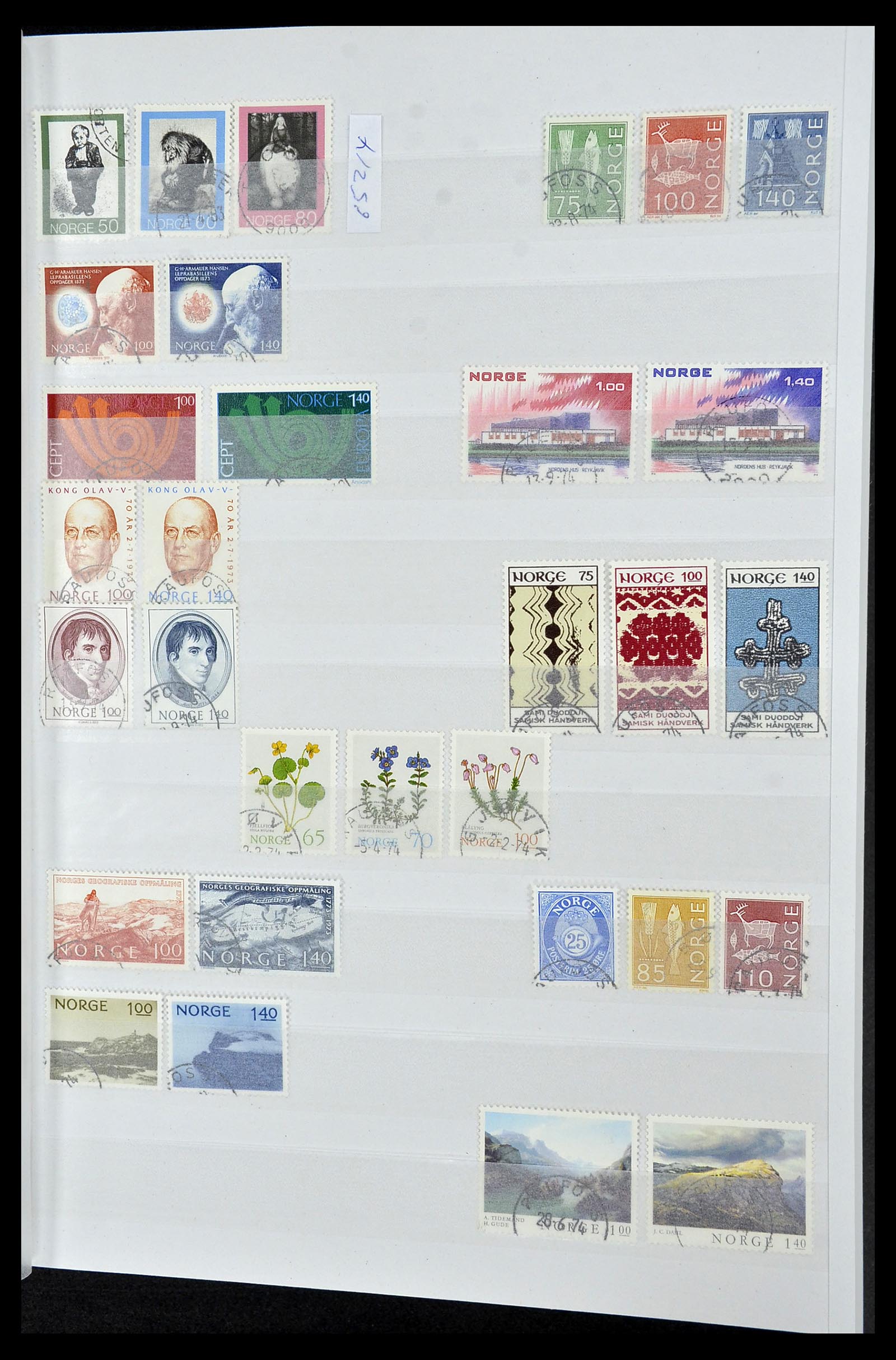 34086 019 - Postzegelverzameling 34086 Noorwegen 1856-1999.
