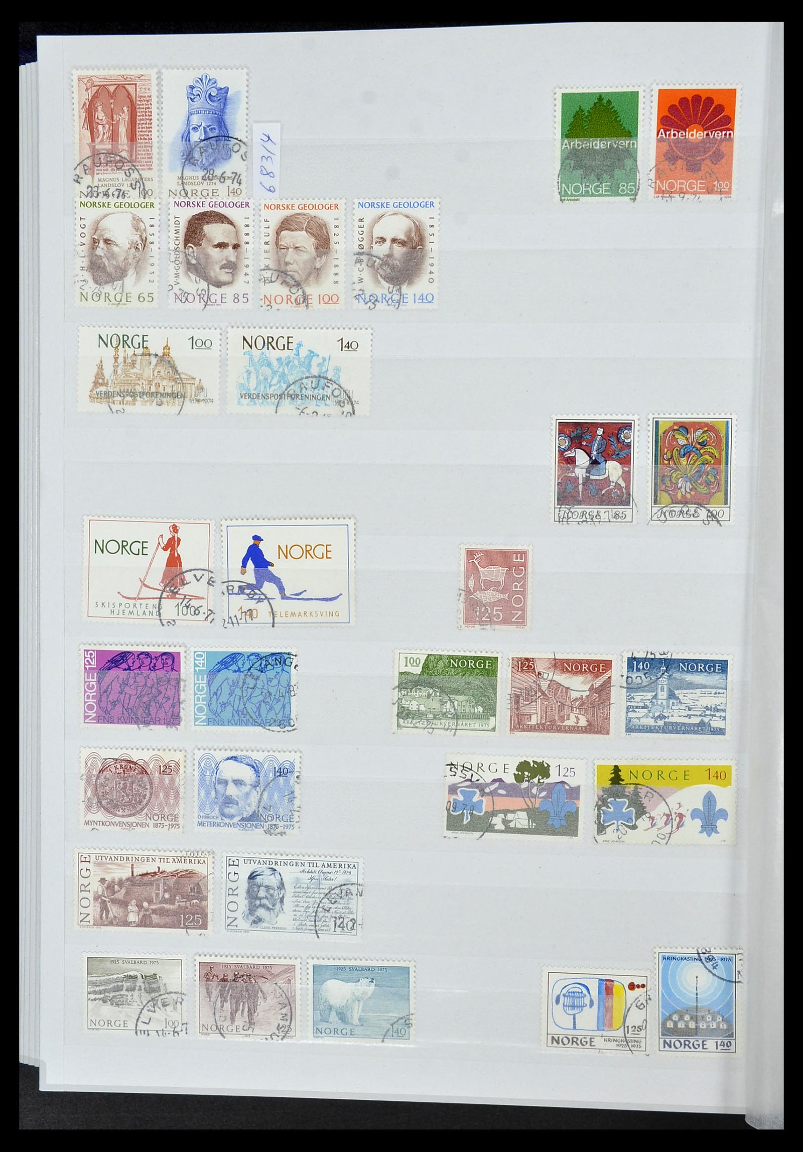 34086 020 - Postzegelverzameling 34086 Noorwegen 1856-1999.