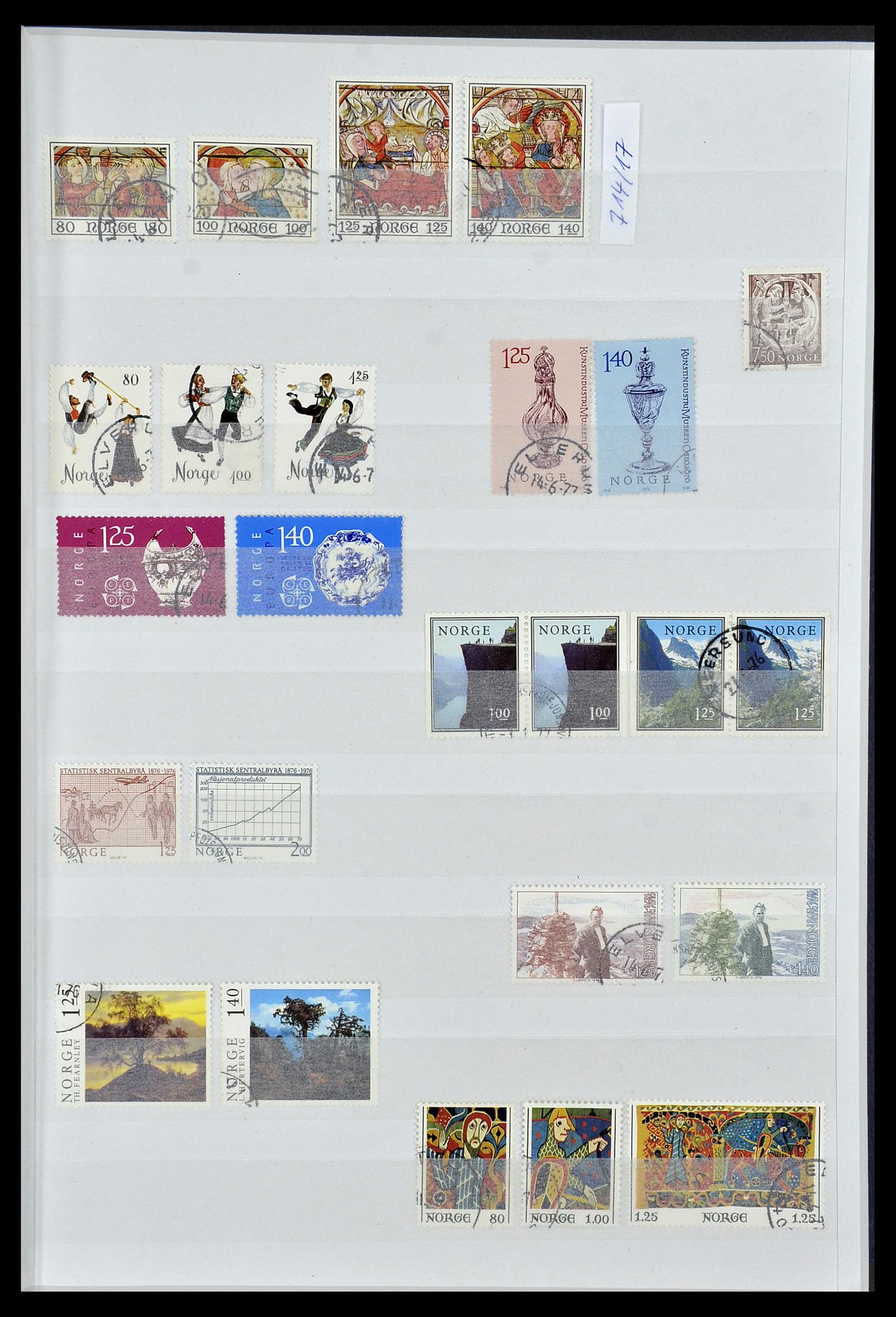 34086 021 - Postzegelverzameling 34086 Noorwegen 1856-1999.