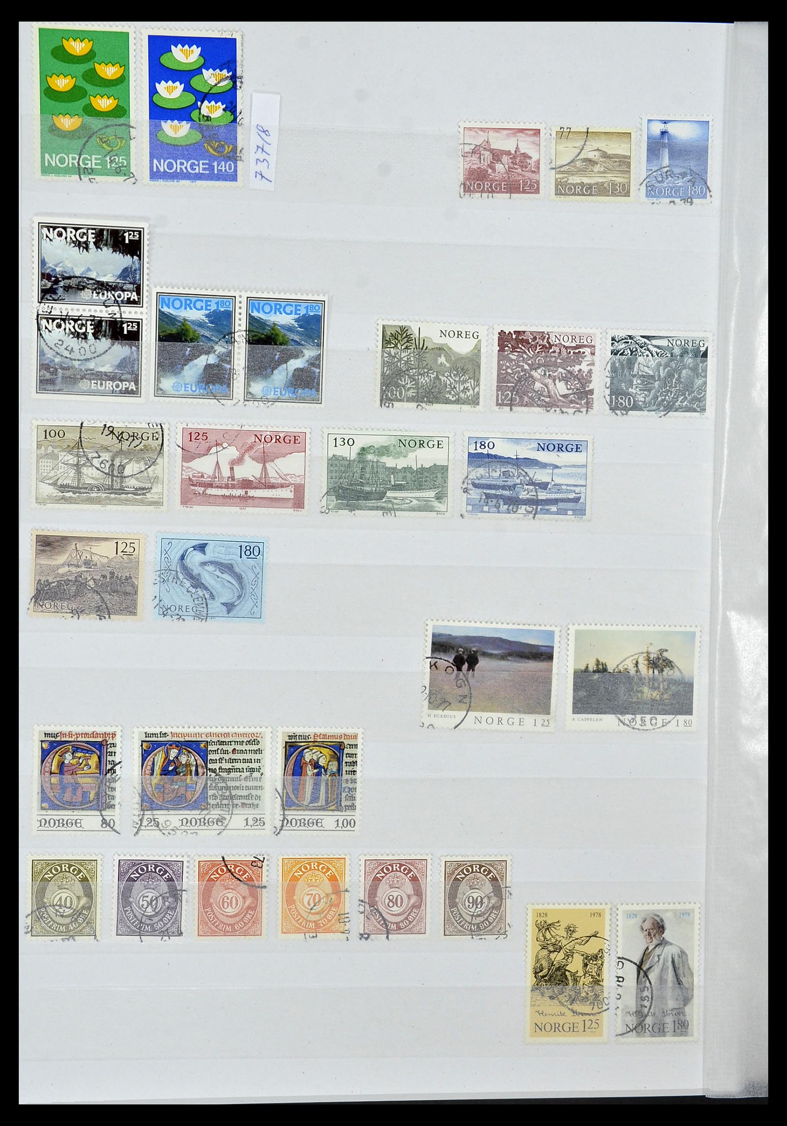 34086 022 - Postzegelverzameling 34086 Noorwegen 1856-1999.