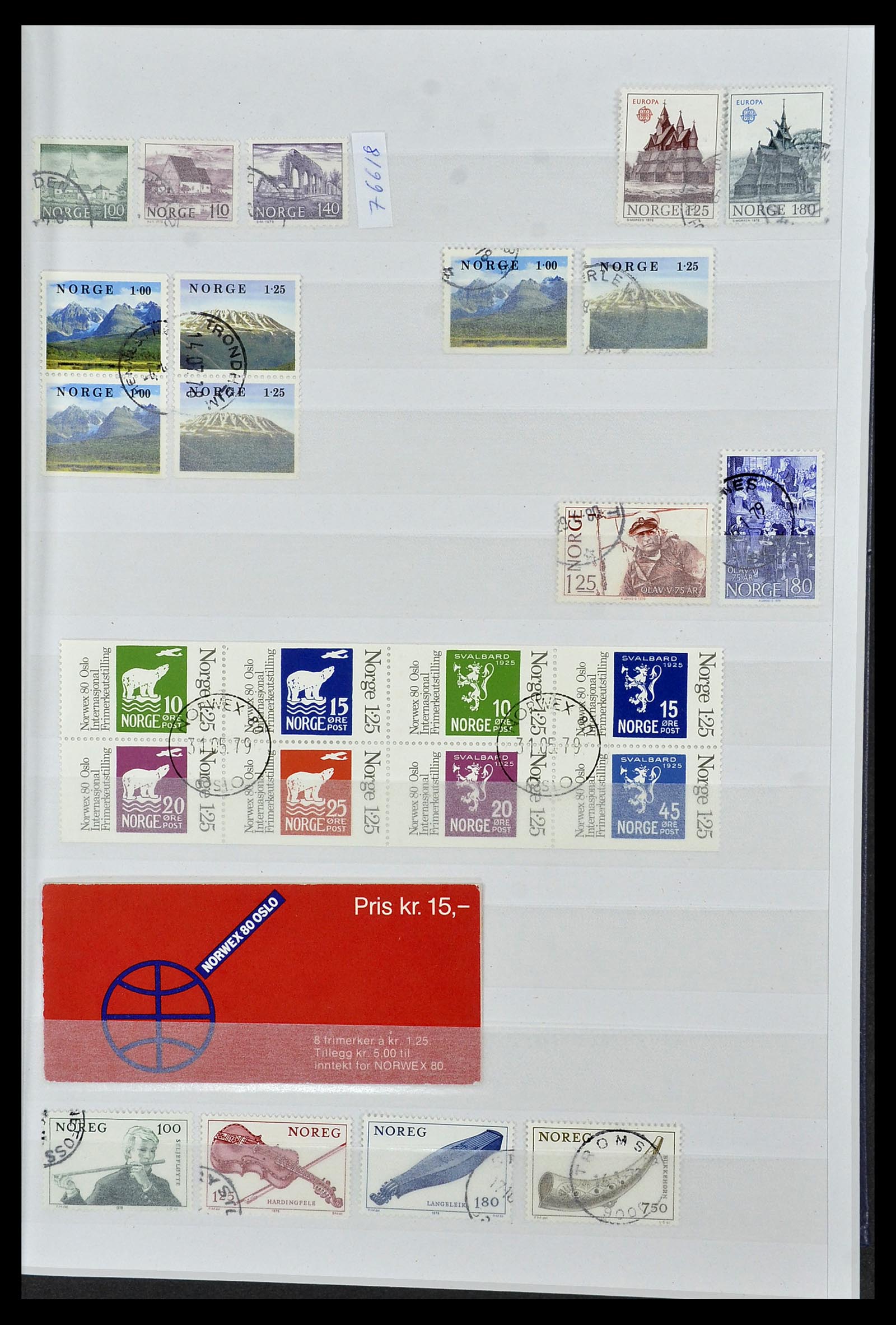 34086 023 - Postzegelverzameling 34086 Noorwegen 1856-1999.