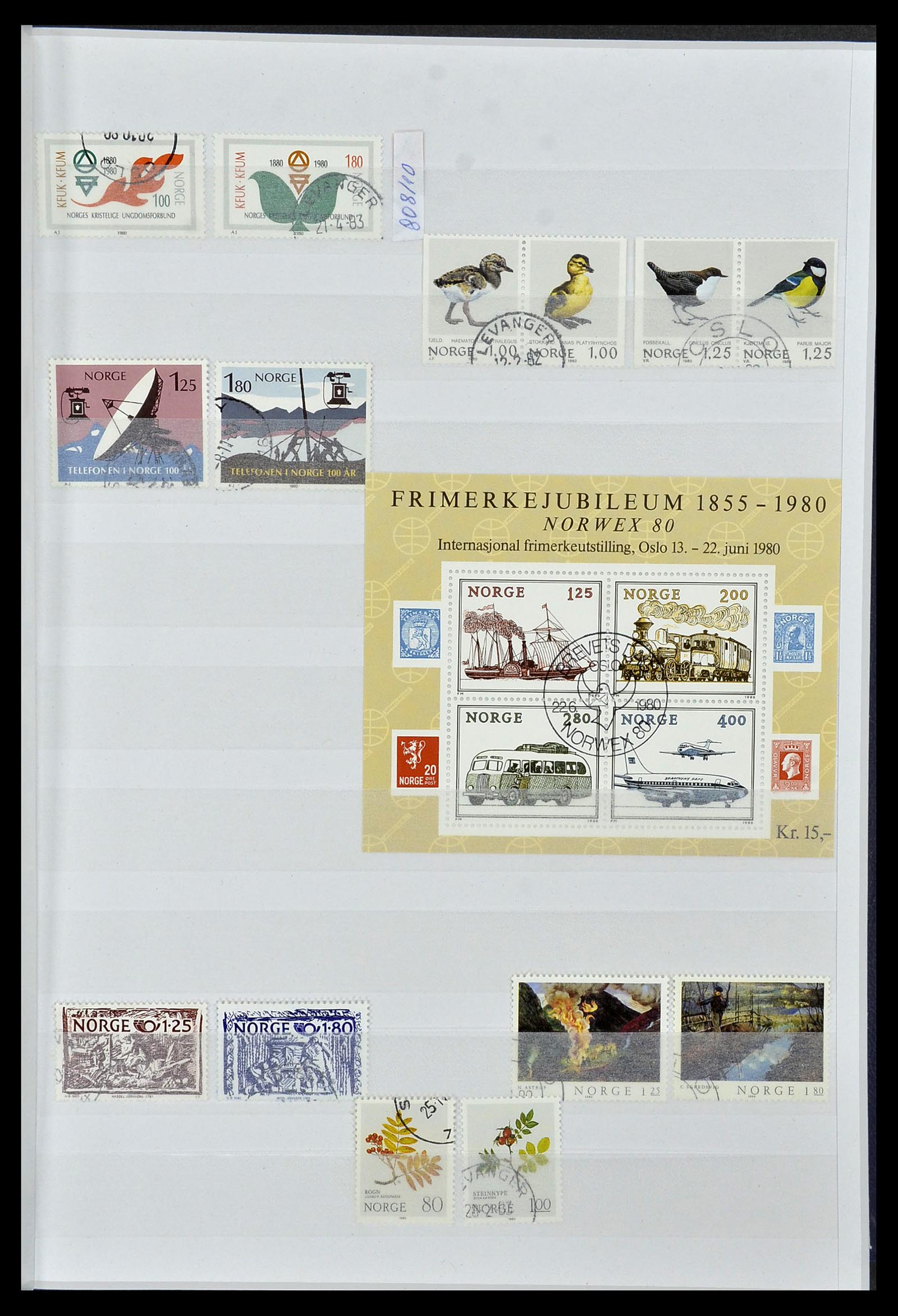 34086 025 - Postzegelverzameling 34086 Noorwegen 1856-1999.