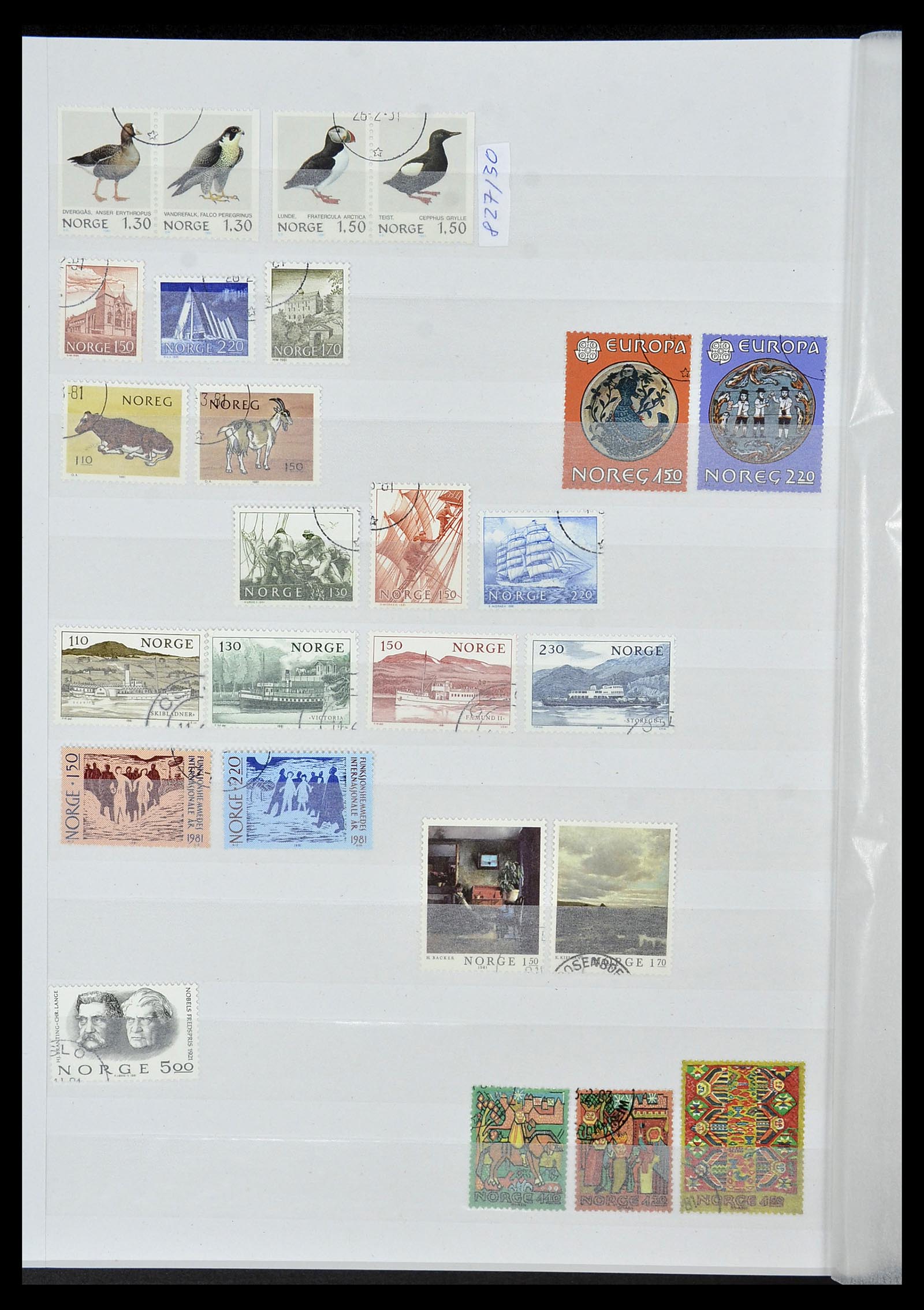 34086 028 - Postzegelverzameling 34086 Noorwegen 1856-1999.