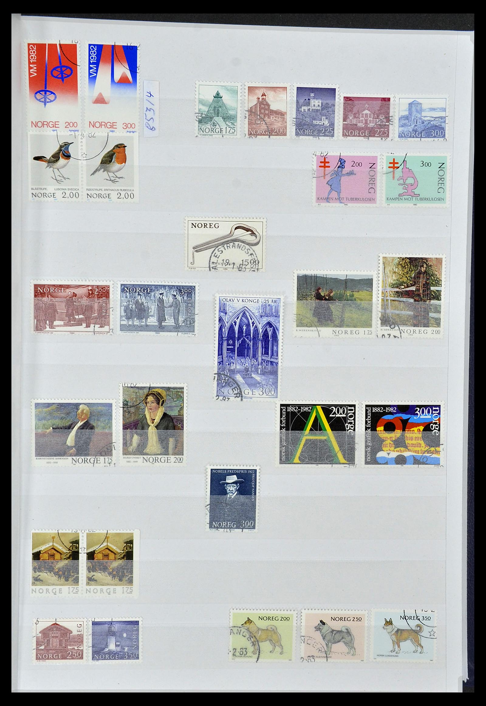 34086 029 - Postzegelverzameling 34086 Noorwegen 1856-1999.